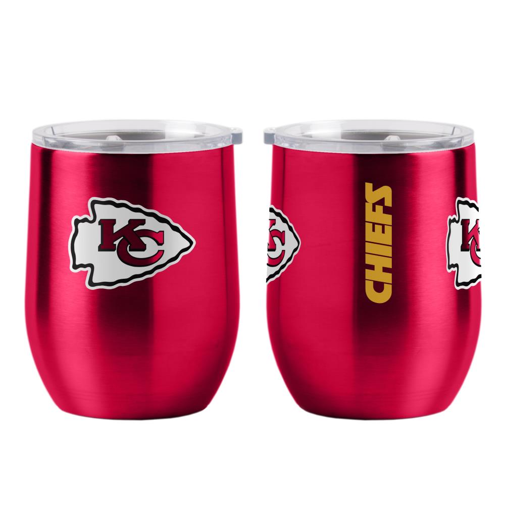 Logo Brands Kansas City Chiefs 30-fl oz Stainless Steel White Cup