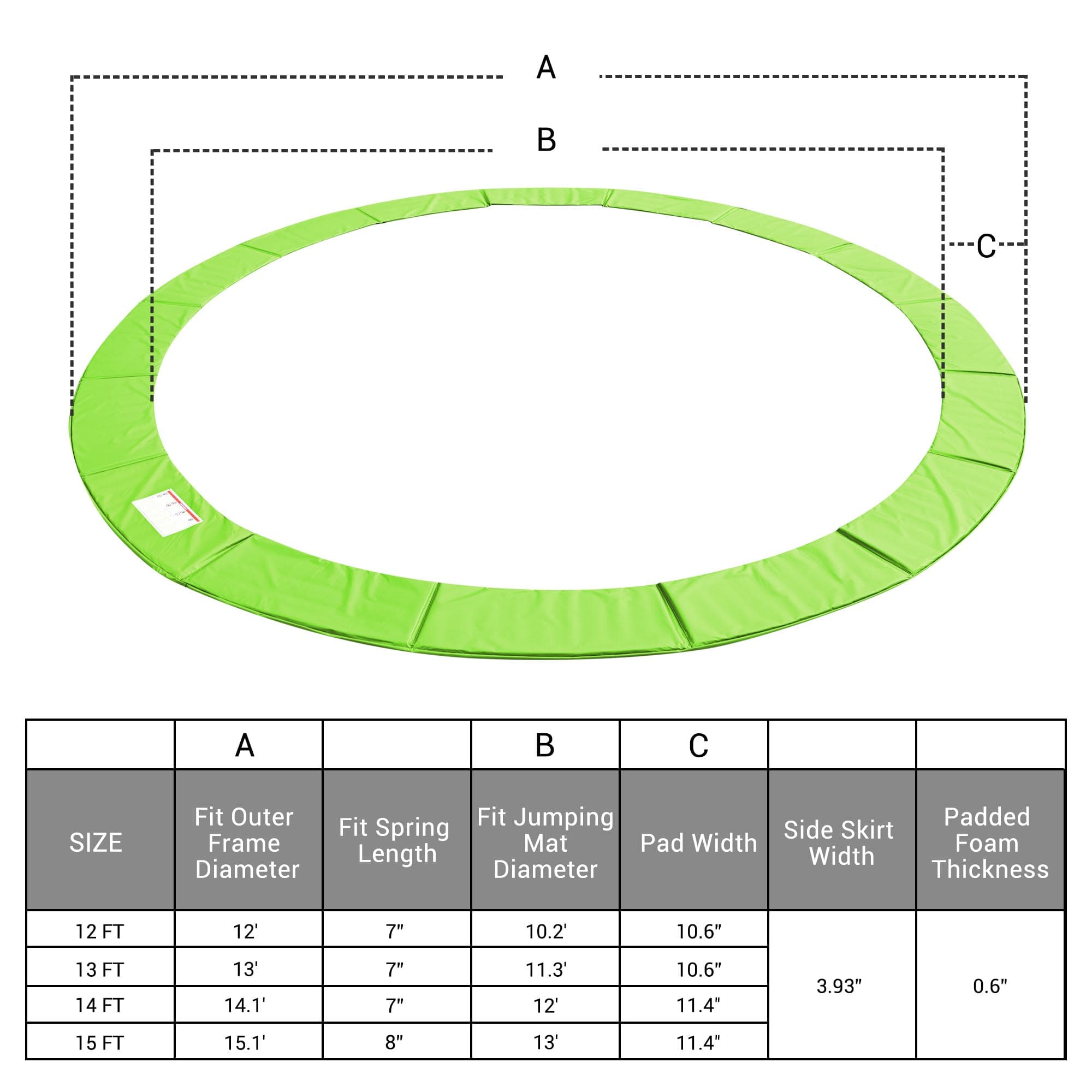 Yescom 09TSP010-15FT-04-LO Trampoline-Accessories - View #2