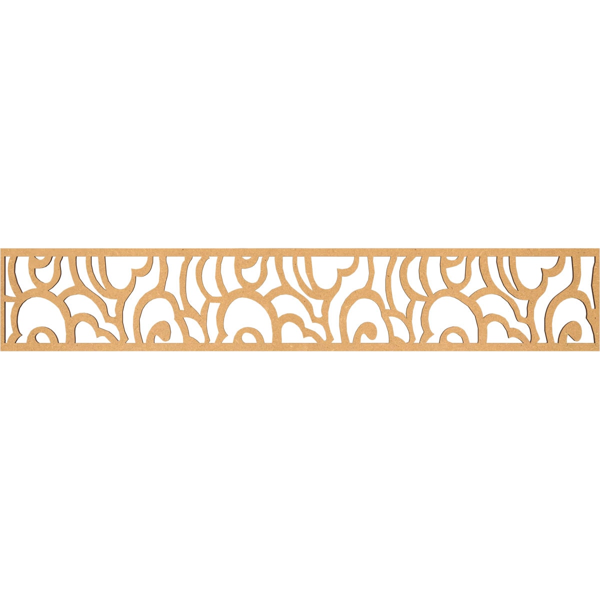 Ekena Millwork MLDA08X46SPFMF Springfield Fretwork Flat Trim 8-in x 3.89-ft Brown Unfinished 2157732 Pierced Wall Panel Moulding