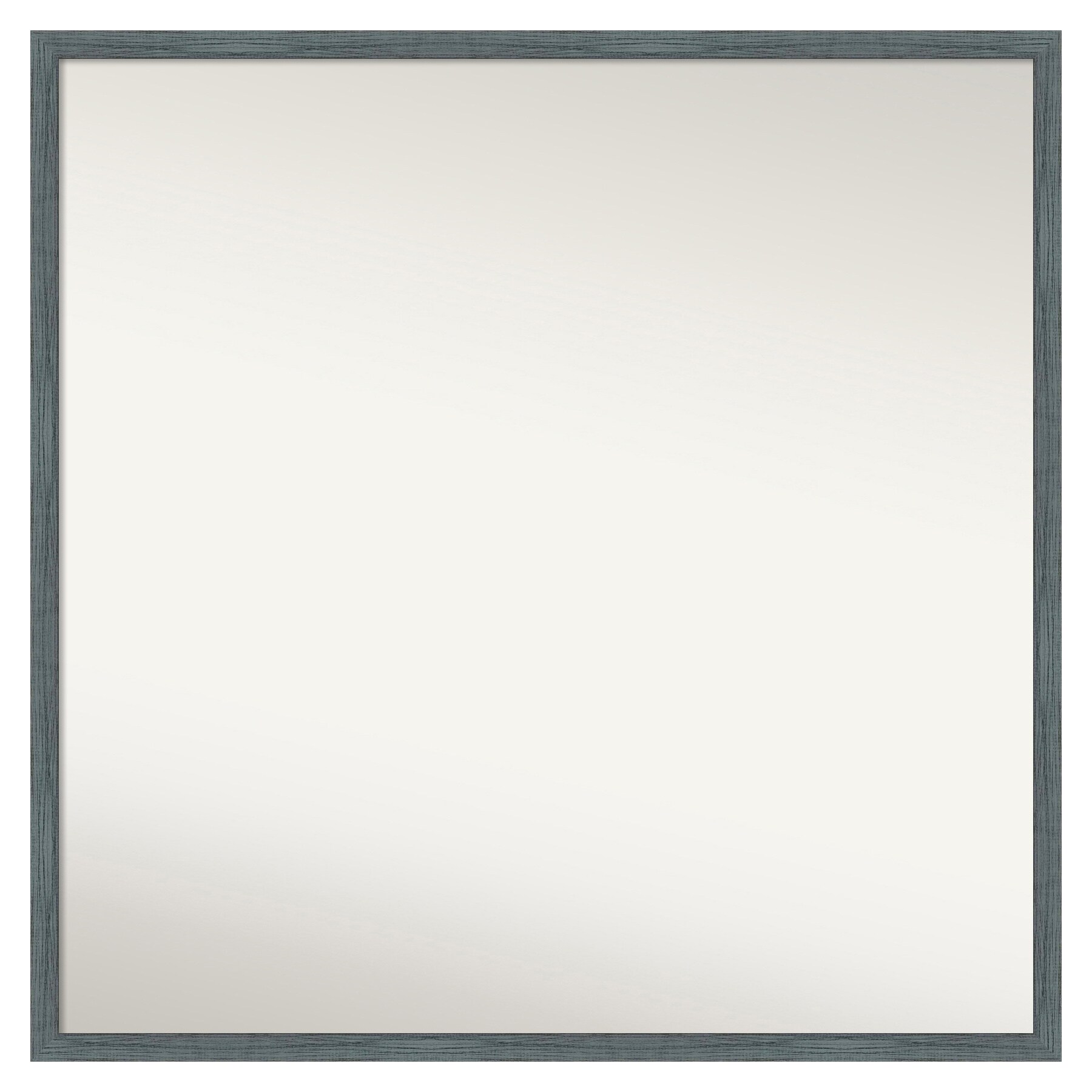 Amanti Art A17007222483 Dixie Blue Grey Rustic Narrow Frame 27-Inches W x 27-Inches H Square Dixie Blue Grey Rustic Narrow Framed Vanity Mirror