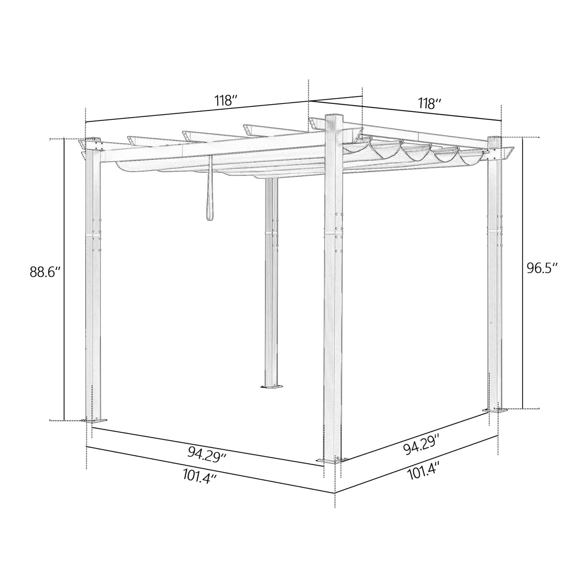 PEAK HOME FURNISHINGS 930005NV Pergolas-2 - View #5