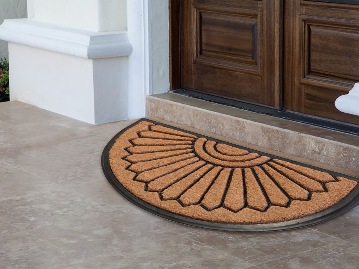 Abstract Half Moon Doormat Indoor & Outdoor Doormat Long Lasting