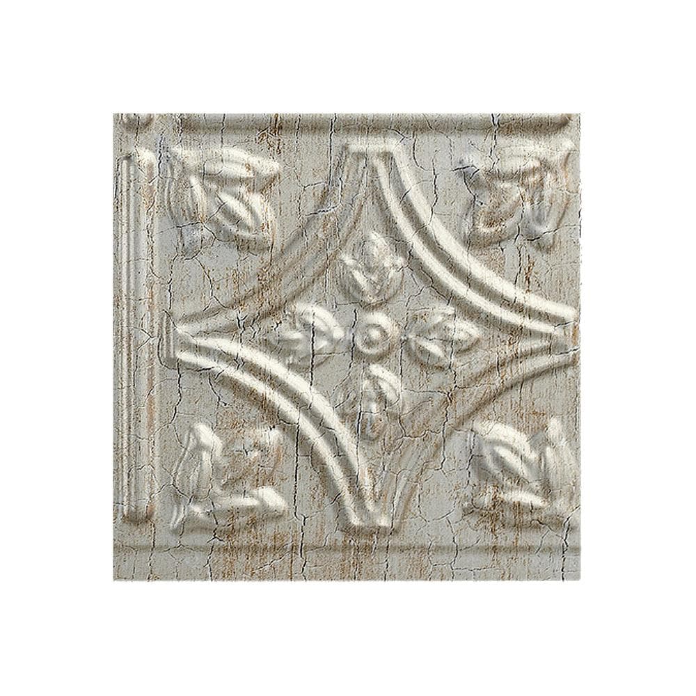 Fasade X5034 Sample 6-in x 6-in Plastic Vintage Metal Backsplash Panels