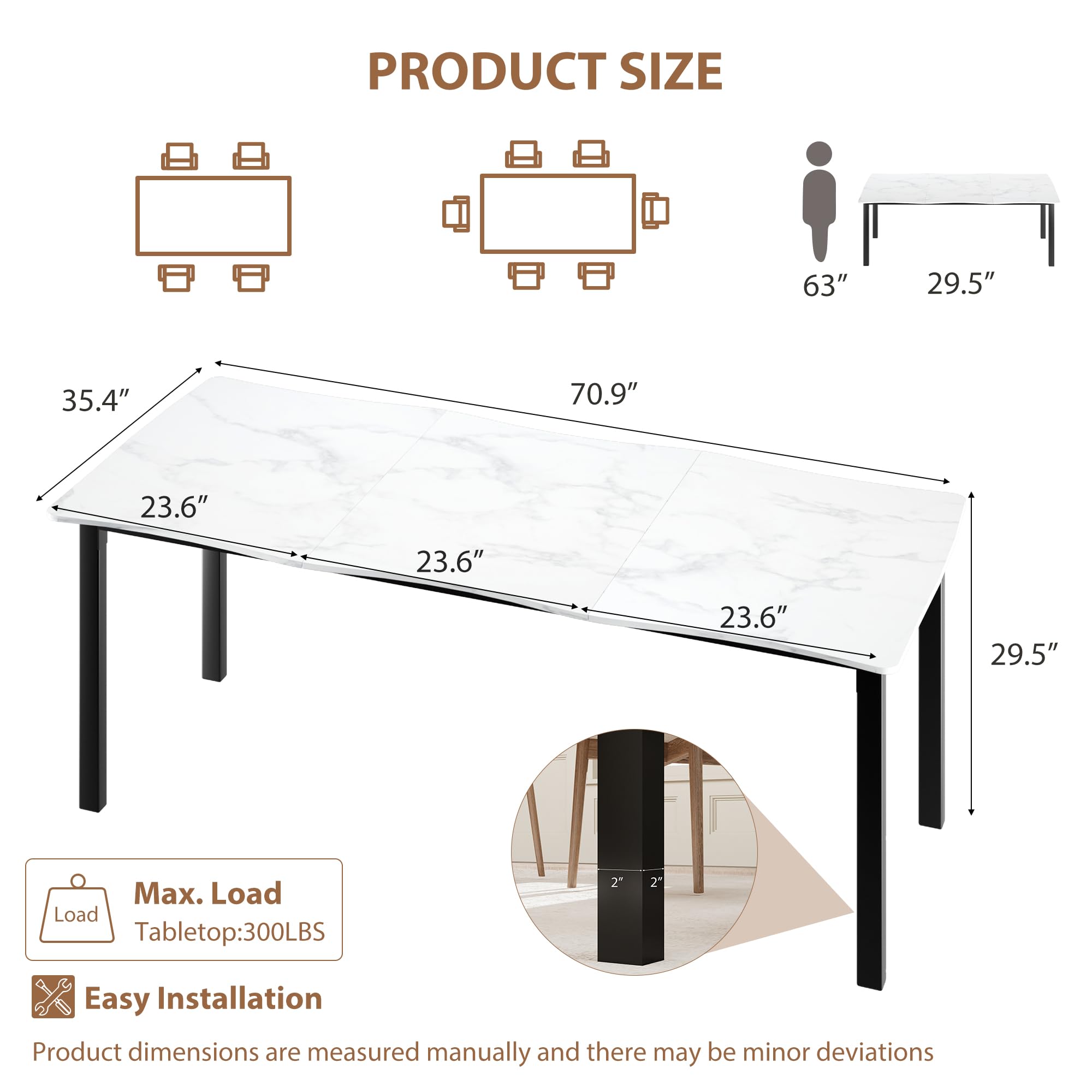 Garvee HHZ-PHK-35C9VBP6 Dining-Tables - View #2