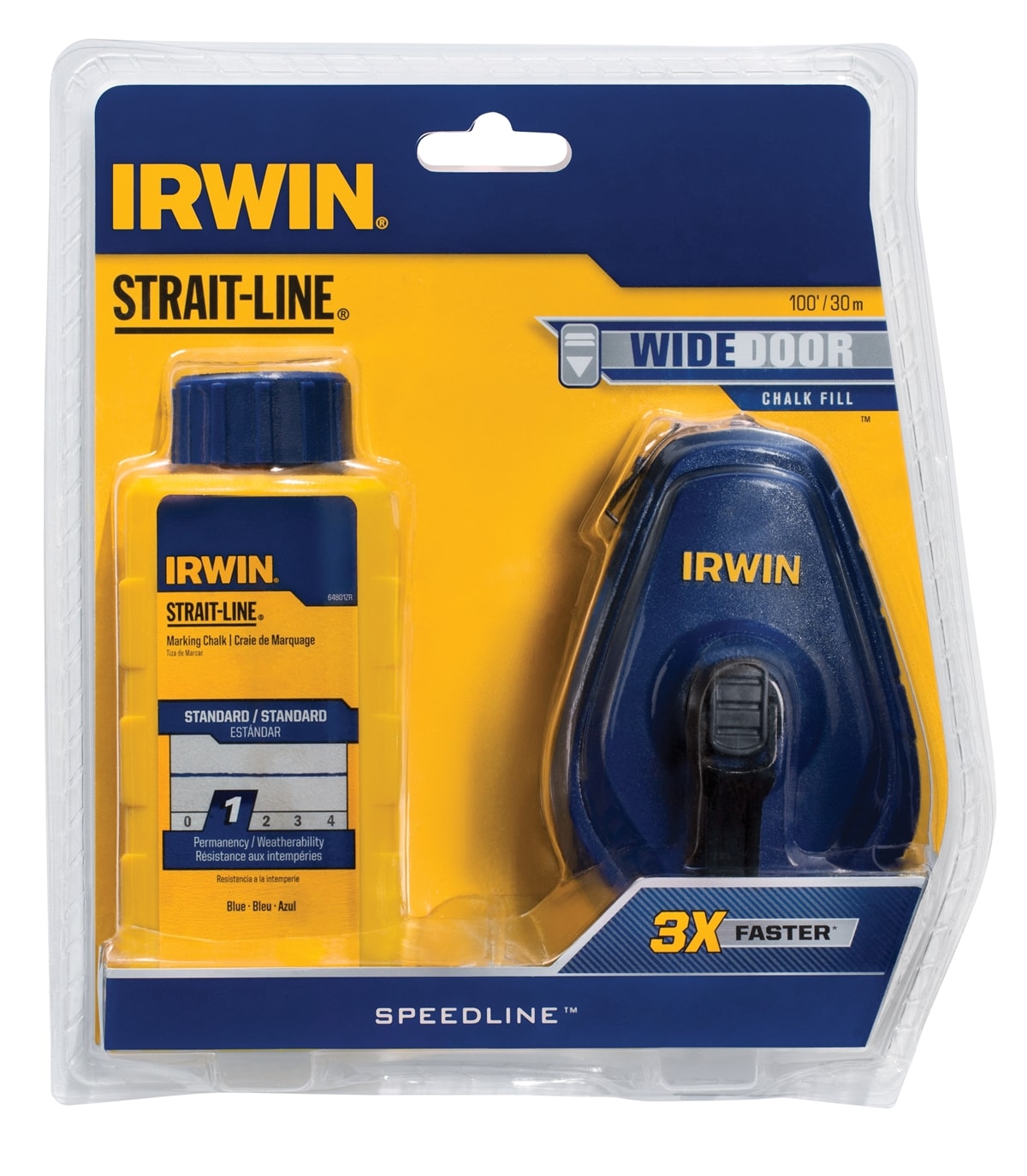 IRWIN STRAIT-LINE SPEEDLINE 3:1 100-ft Chalk Reel at