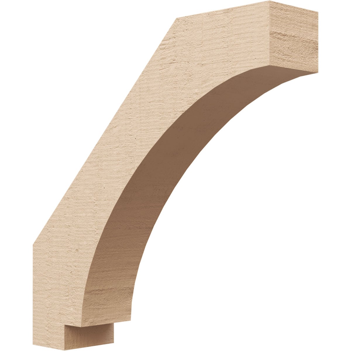 Ekena Millwork BRCUR03X14X14IMPRCPR 3-in x 14-in x 14-in Primed Urethane Imperial Rough Cedar TimberThane Knee Brace