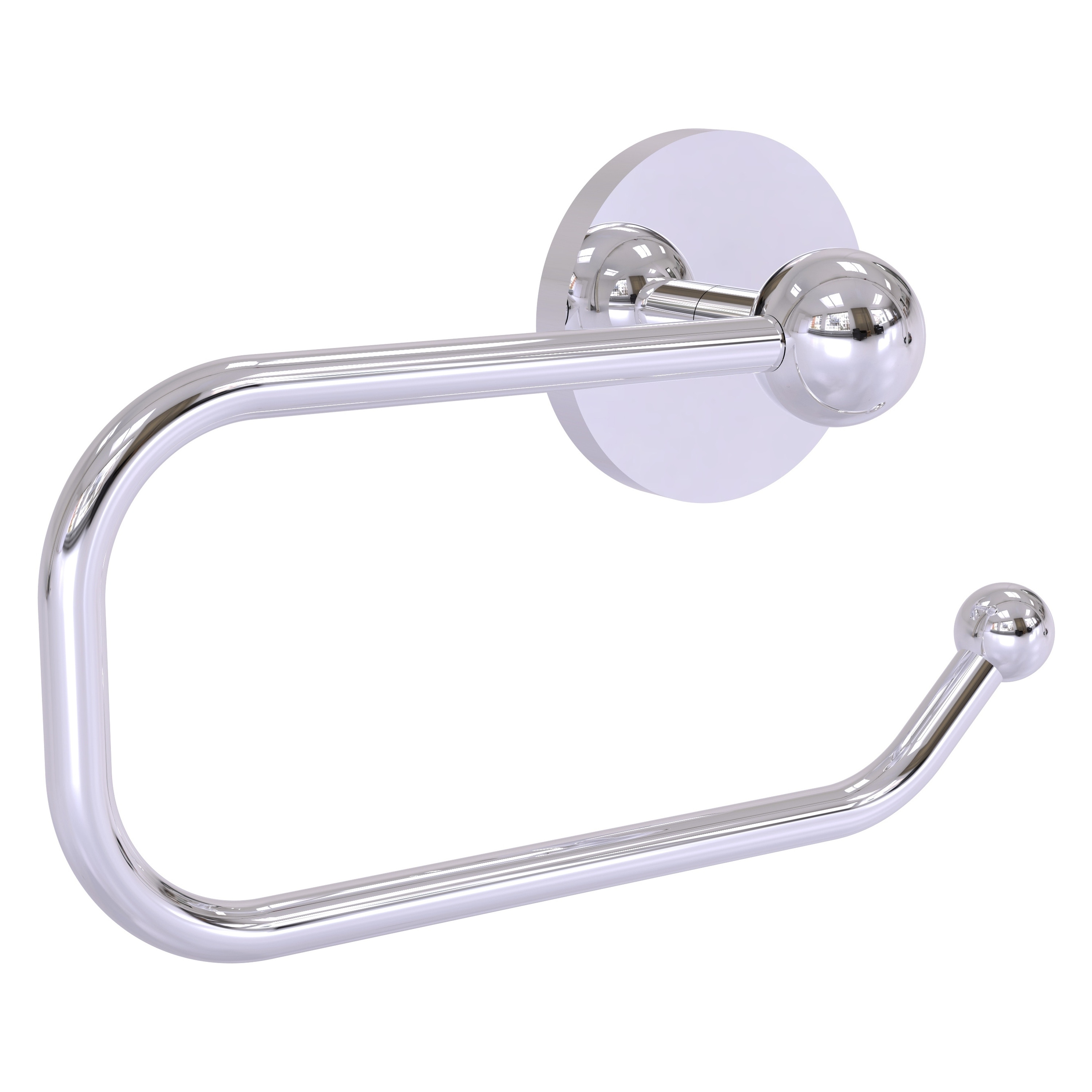 Allied Brass P1024E-PC Prestige Skyline Polished Chrome Wall mount Single post Toilet Paper Holder 1 -Rolls with Storage