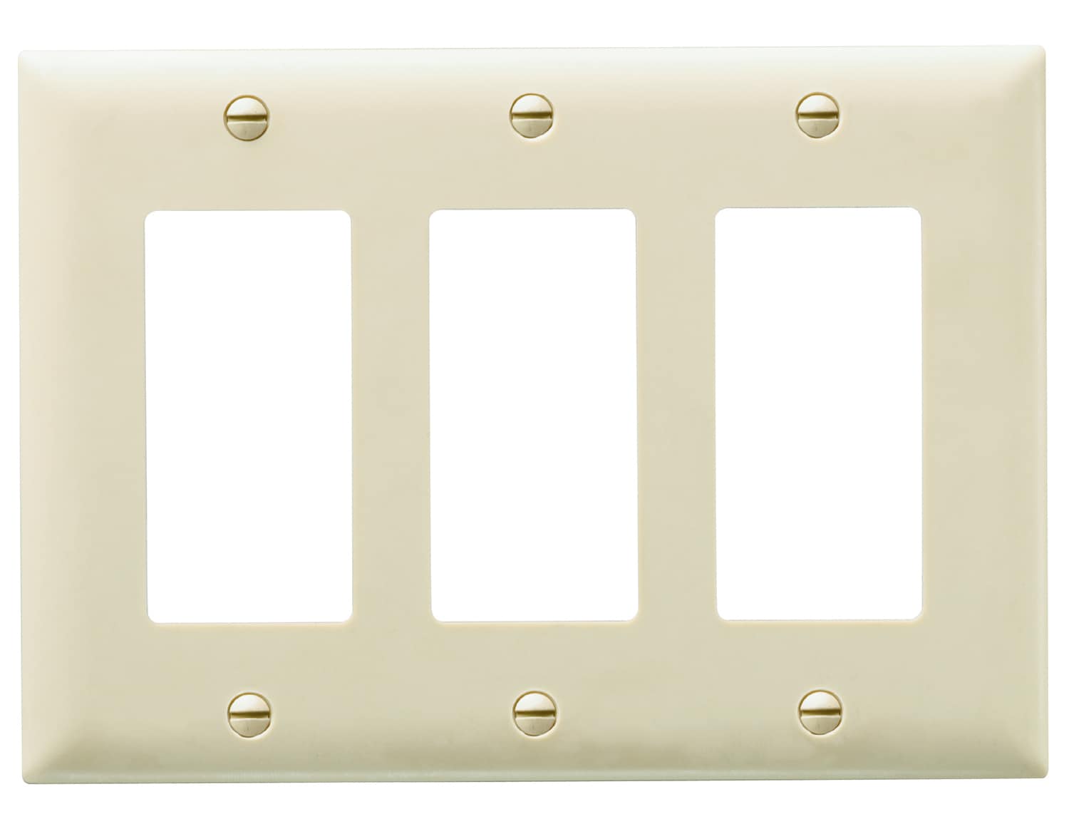 Pass & Seymour/Legrand TP263LACC12 Pass Seymour 3 -Gang Midsize Size Light almond Nylon Indoor Decorator Wall Plate