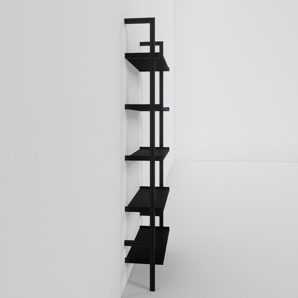 Modern Shelving ALUMPAL-1231-BB Wall-Mounted-Shelving - View #6