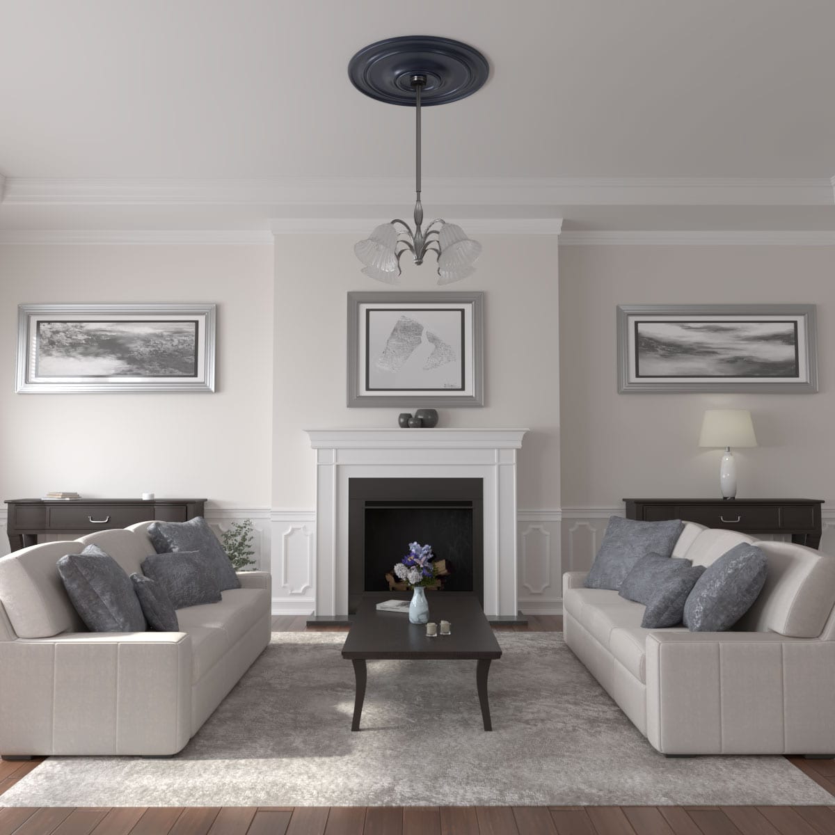 Ekena Millwork CM40CLMDF Ceiling-Medallions - View #4