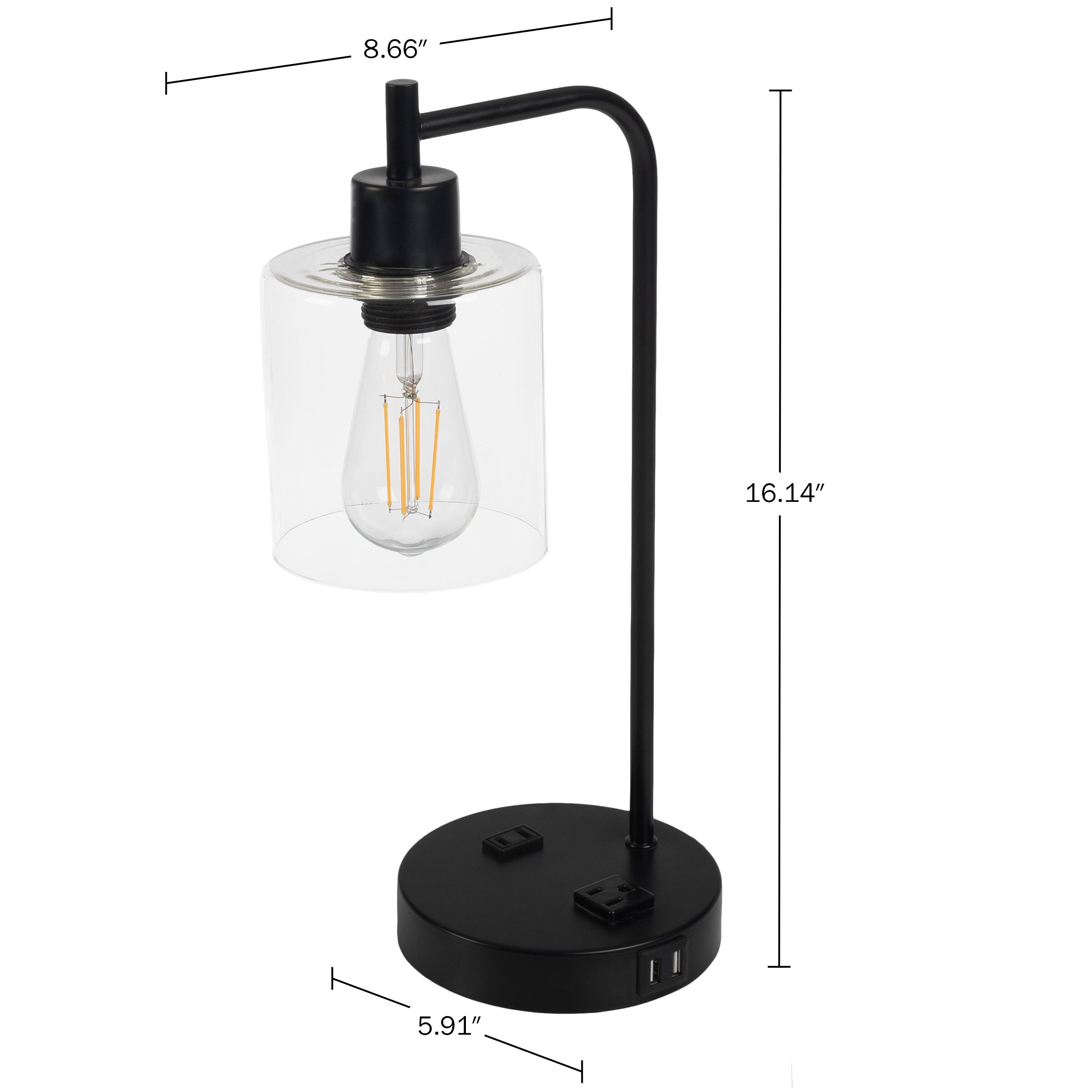 Lavish Home 72-LMPDKIND-1B Table-Lamps - View #6