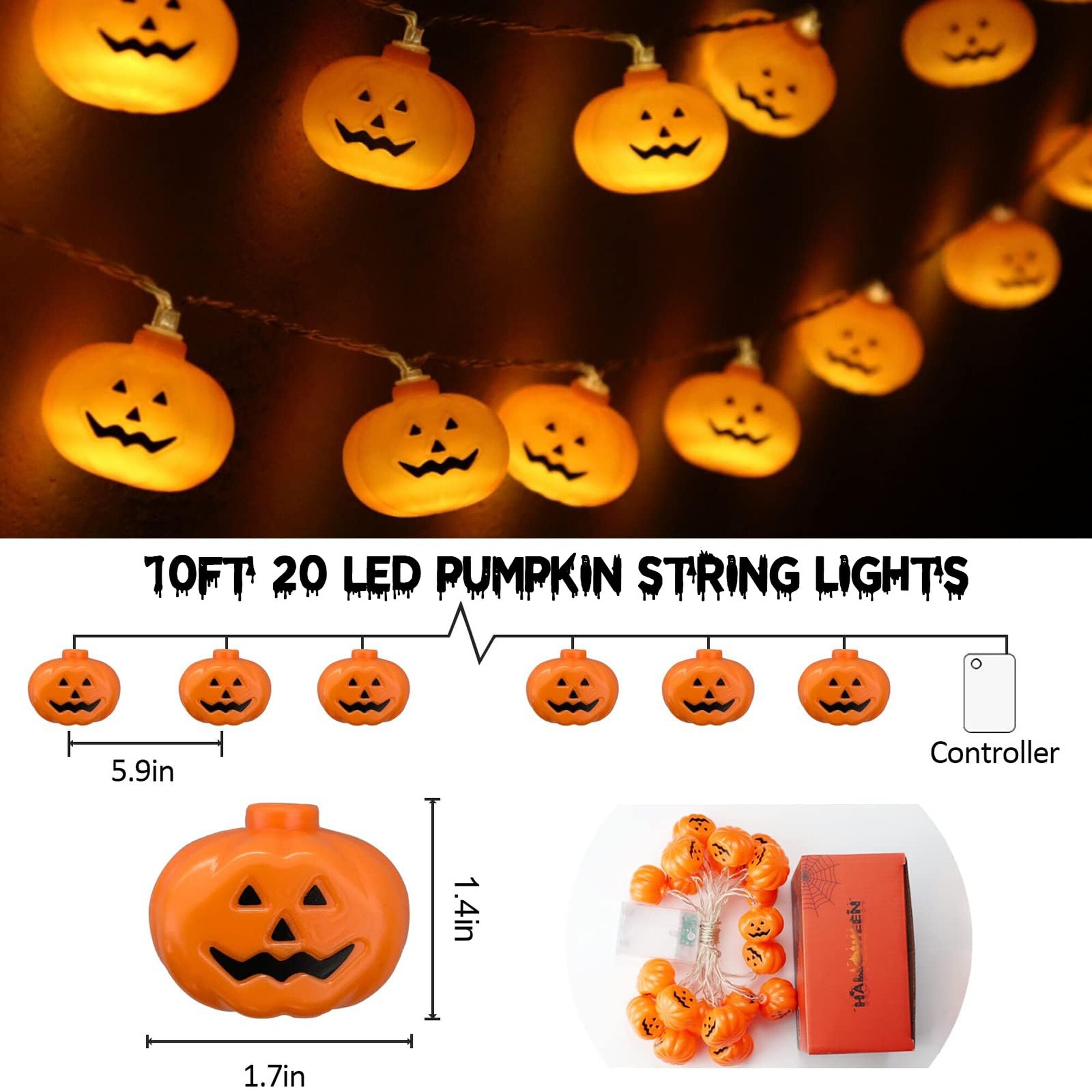Numhew NHBEN406557 Halloween-String-Lights - View #2