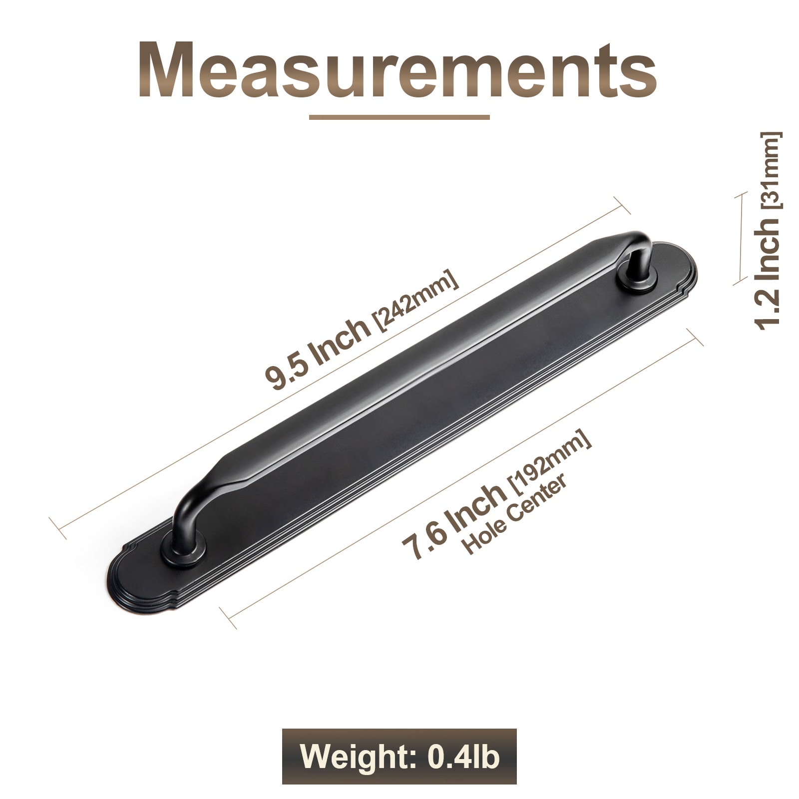 Miaokesen 101B-G014-192-2 Cabinet-Pulls - View #2