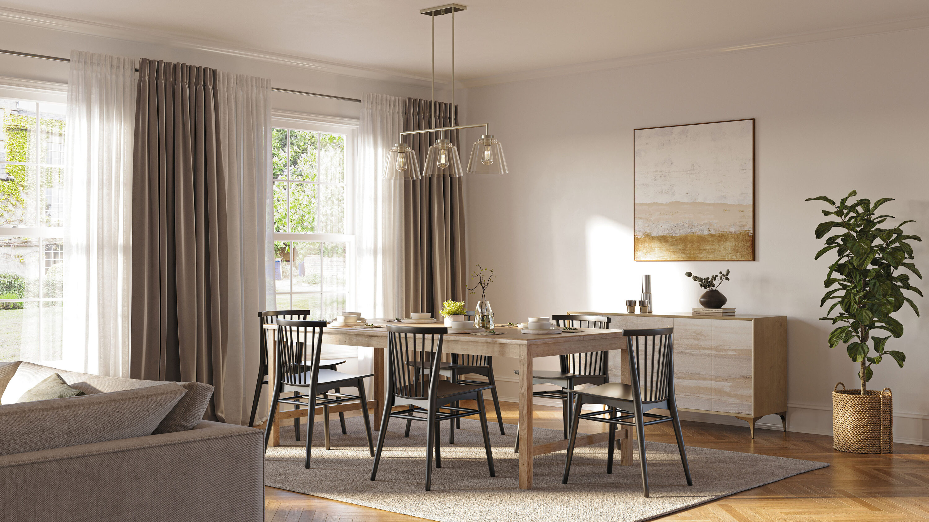 allen + roth 1063ARBN Pendant-Lights - View #3