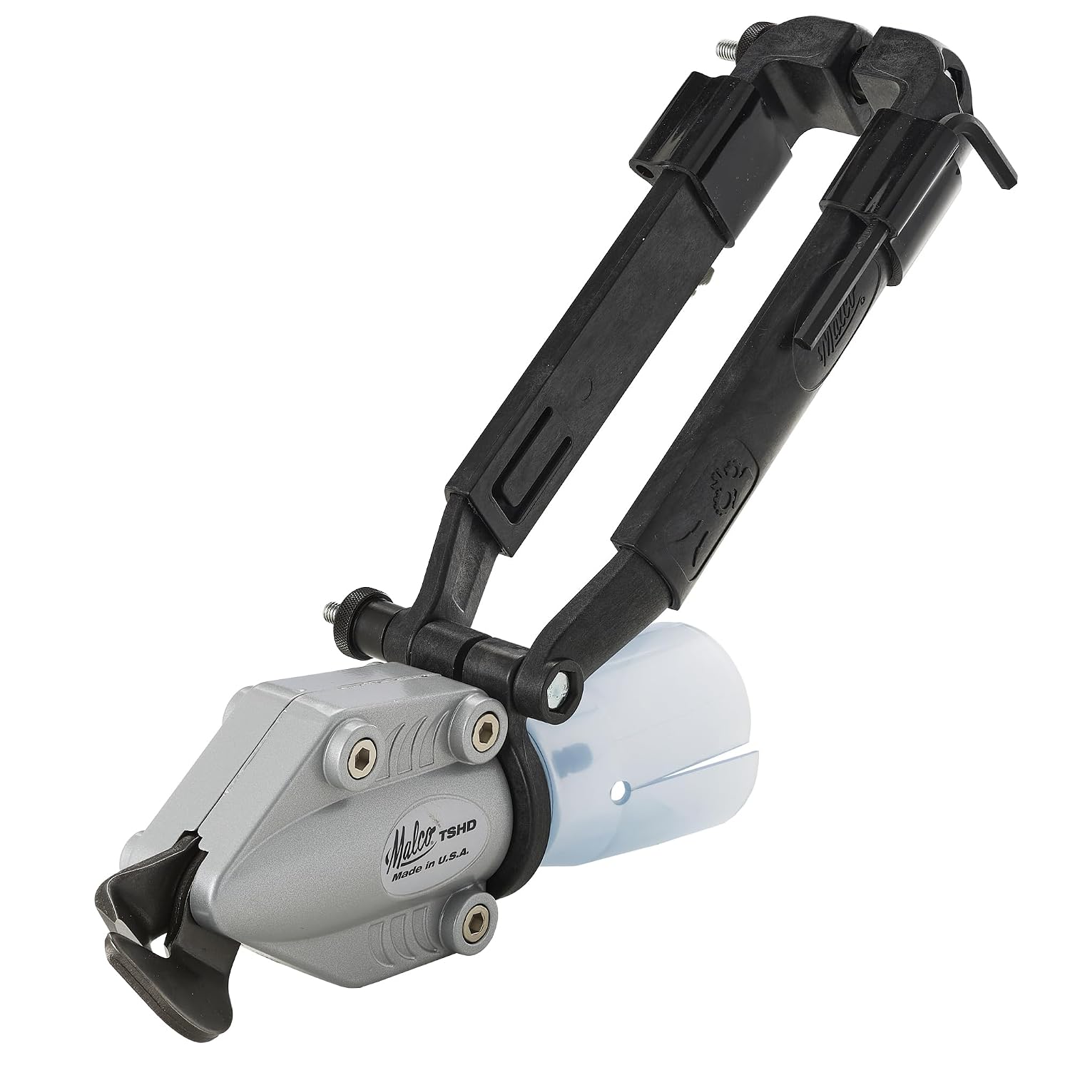 HARDELL Heavy-Duty Drill Attachment Metal Shear 18-Gauge Galvanized Steel 360-Degree Rotating Head Telescoping Clamp Fits All Drills Cuts Corrugated Panels Spiral Duct and Ribs Made in USA #HDY1-B0002894R0