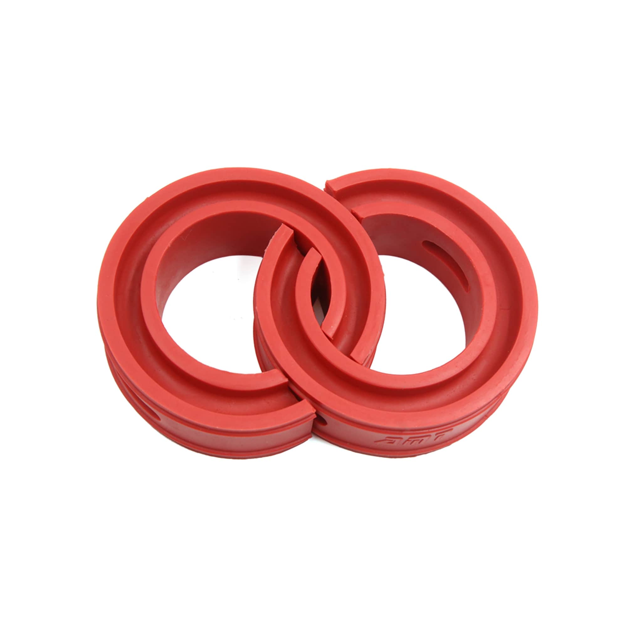 Unique Bargains Type-E Red Car Rubber Shock Absorber Spring Bumper Buffer Power Cushion 2pcs