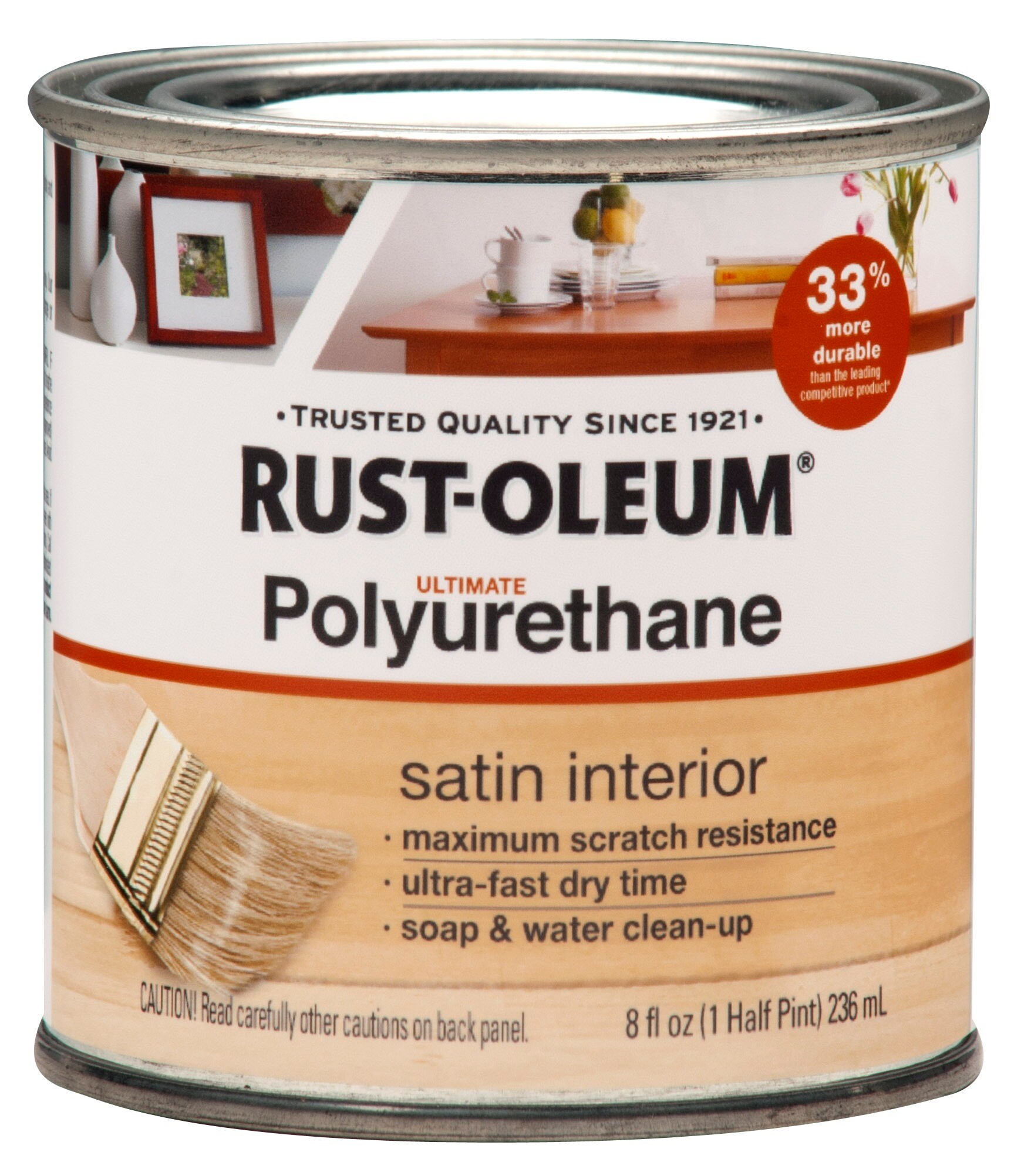 Rust-Oleum 271623 Ultimate 8-fl oz Satin Water-Based Polyurethane