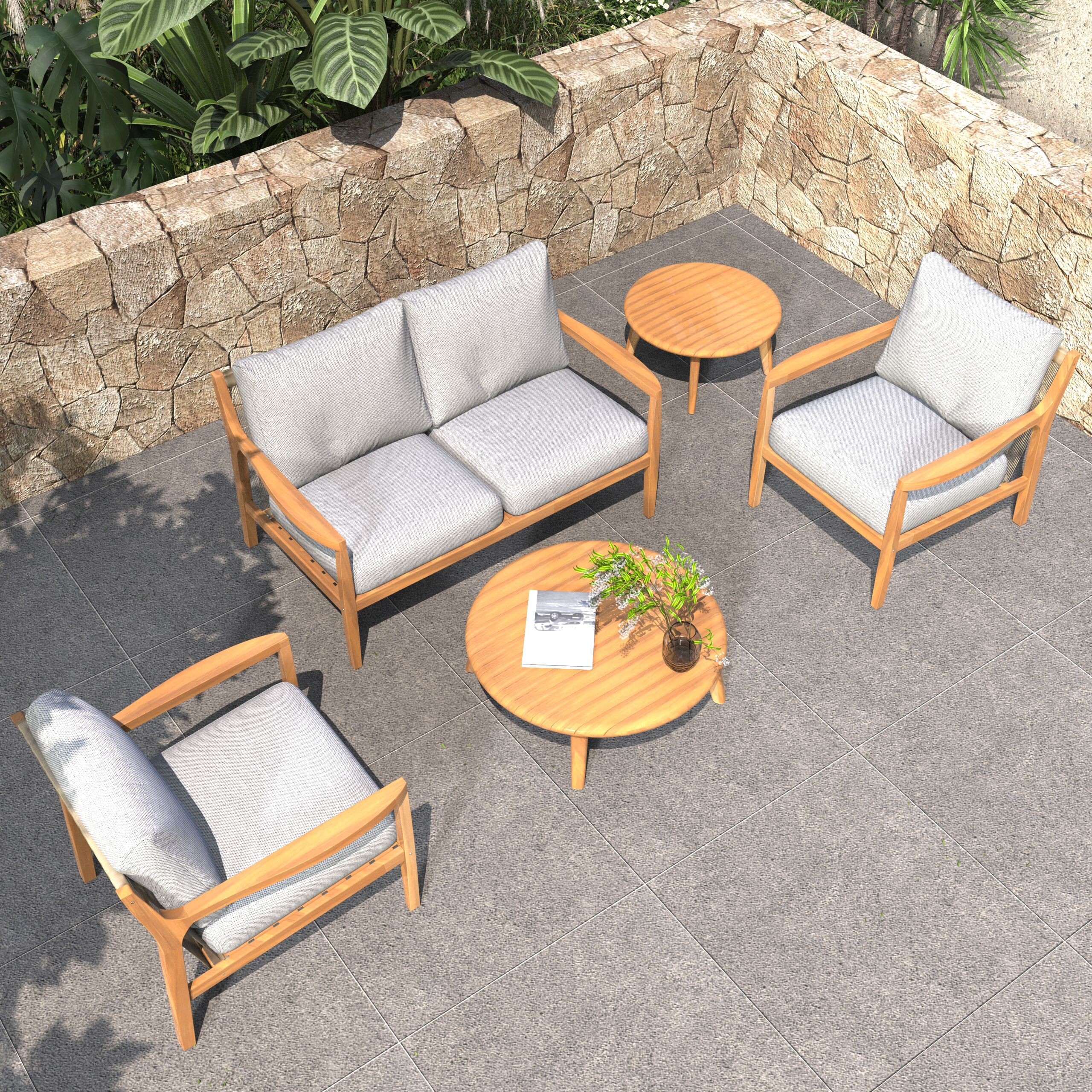 Direct Wicker DWS-2513SC&2SC&TAST Patio-Conversation-Sets - View #2