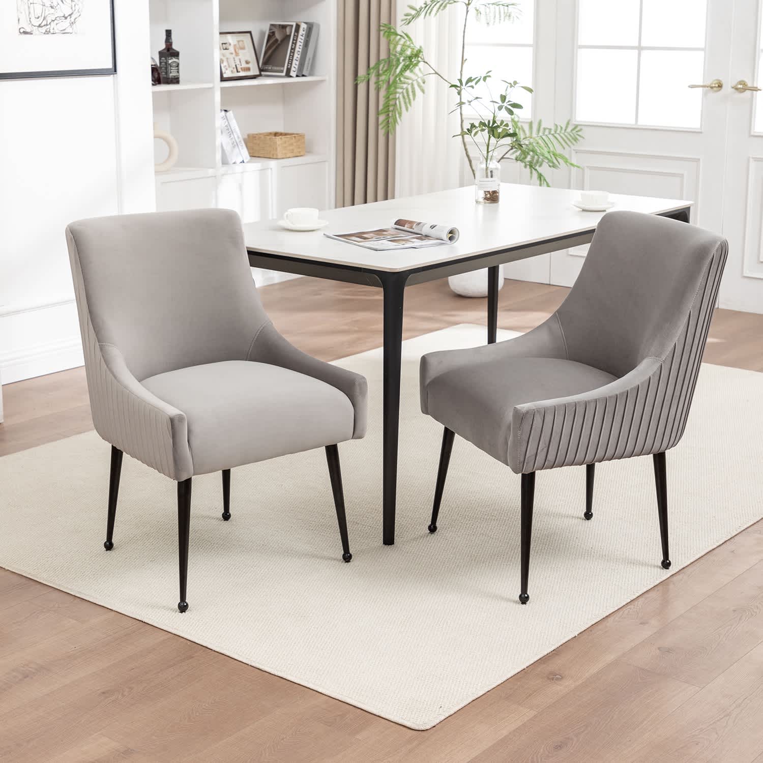 SEYNAR XY784-GREY-S2 Dining-Chairs - View #2