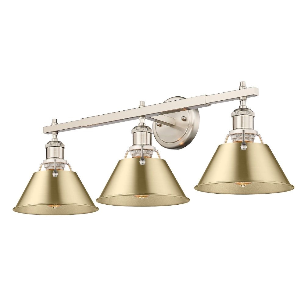 Golden Lighting Orwell 3 Light Vanity Light by Golden - 3306-BA3