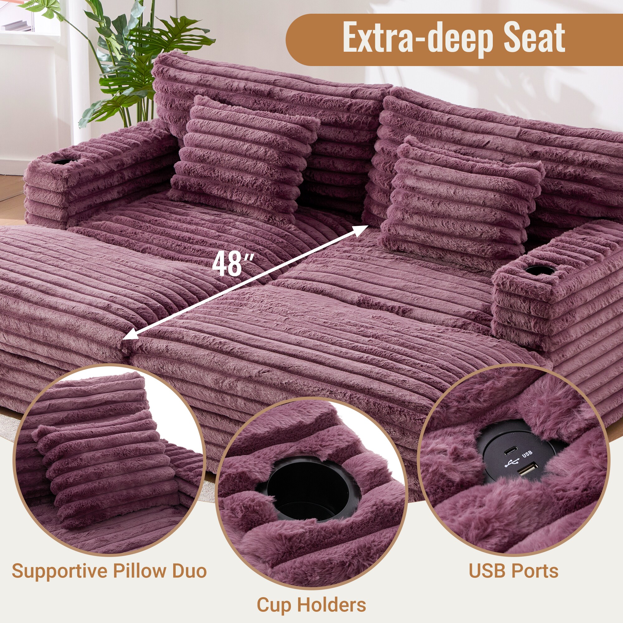 ModernLuxe L3P-N719S002110J Sofas-Loveseats - View #5