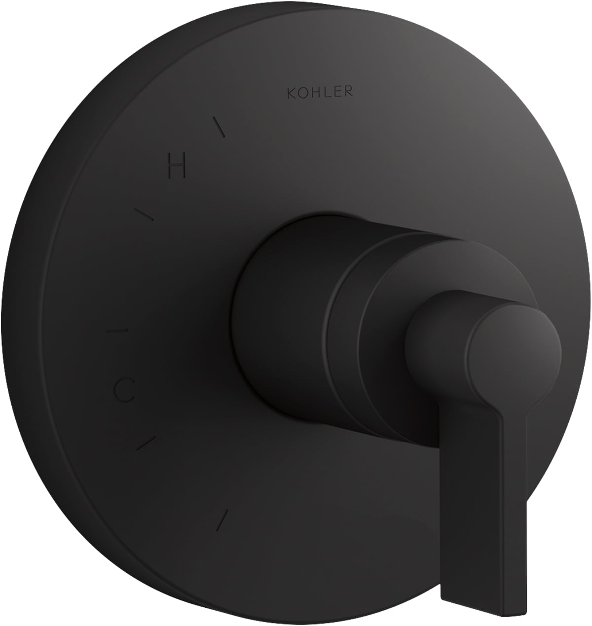 KOHLER Matte Black 1-Handle Lever Shower Faucet Handle in the Shower ...