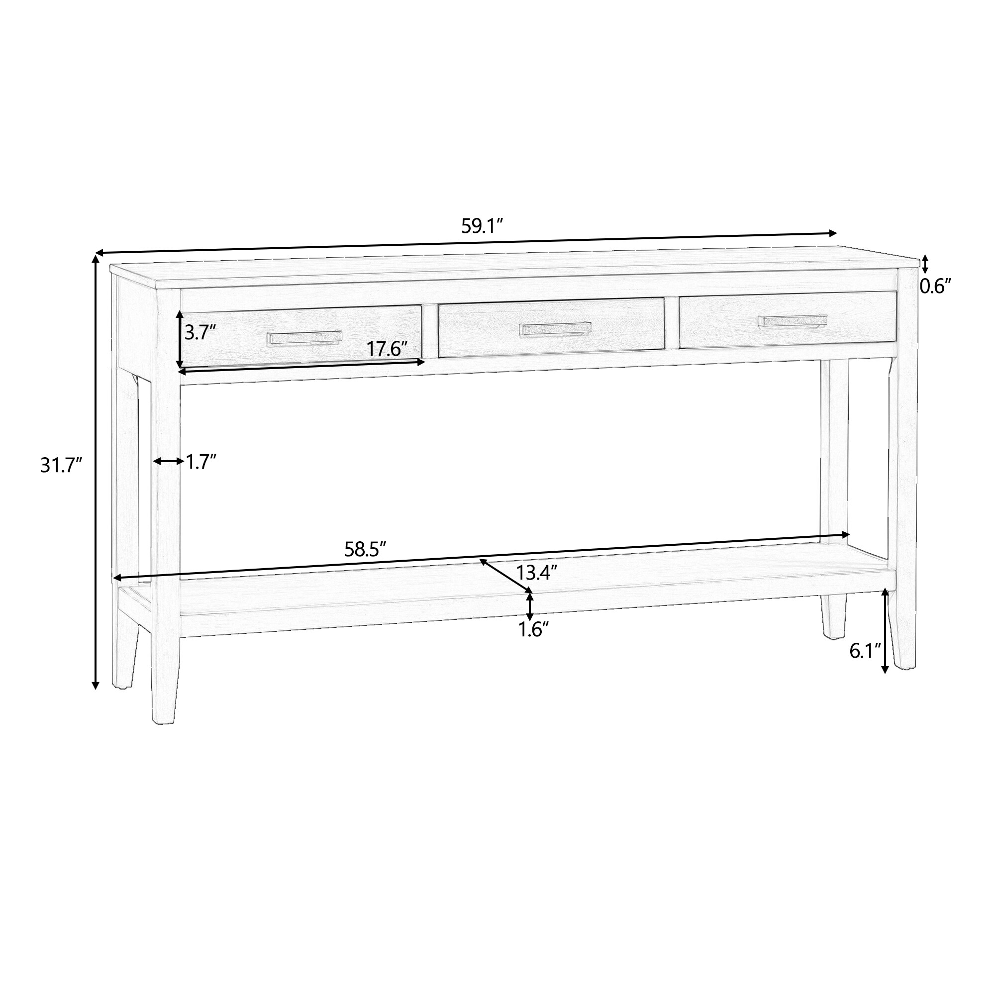 Mondawe OR-W2012P-TR Console-Sofa-Tables - View #7