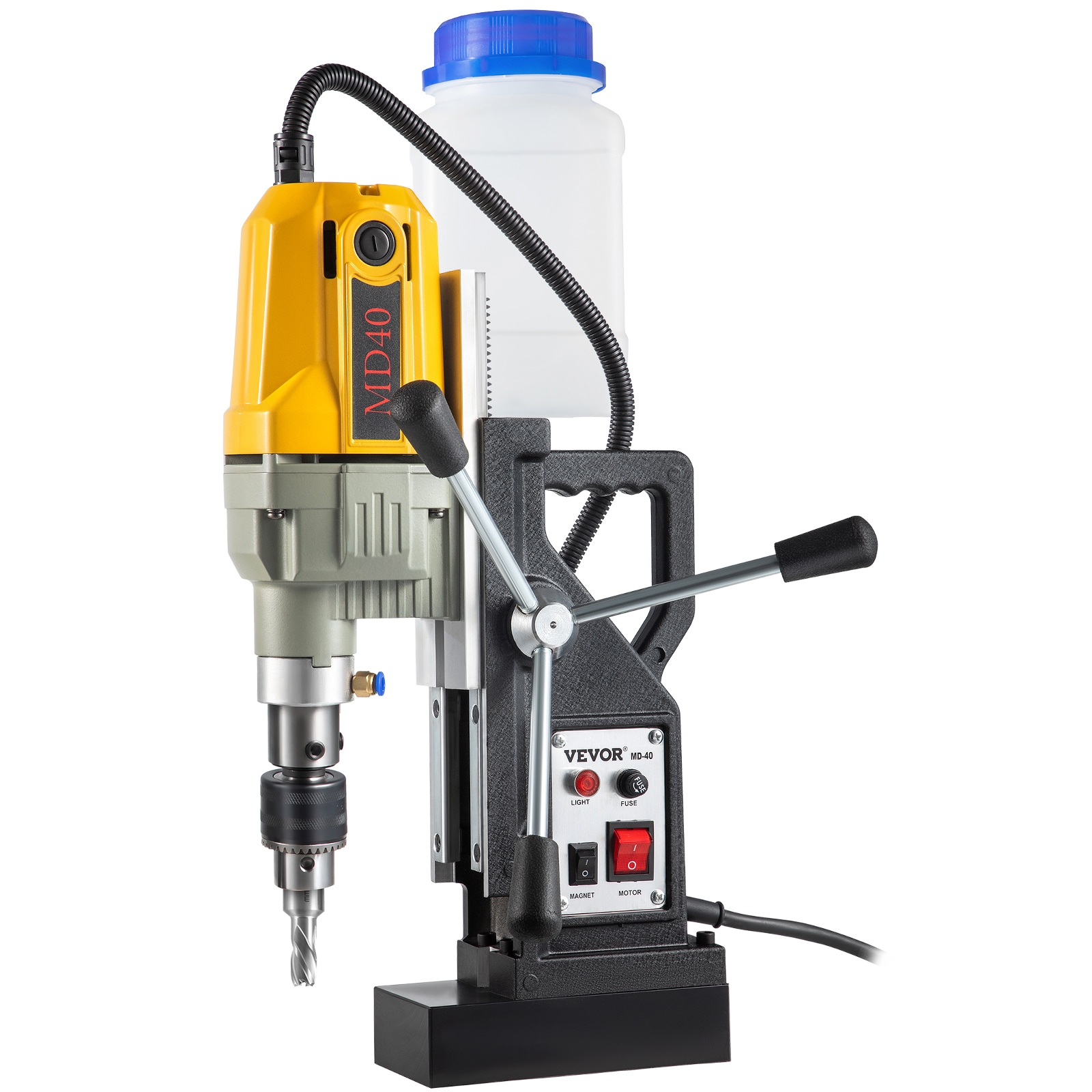 VEVOR JBLJC6PCS110VSLJ1V1 1100W Mag Drill Press 7 Bits 10 -Amp 1 -Speed Bench drill press