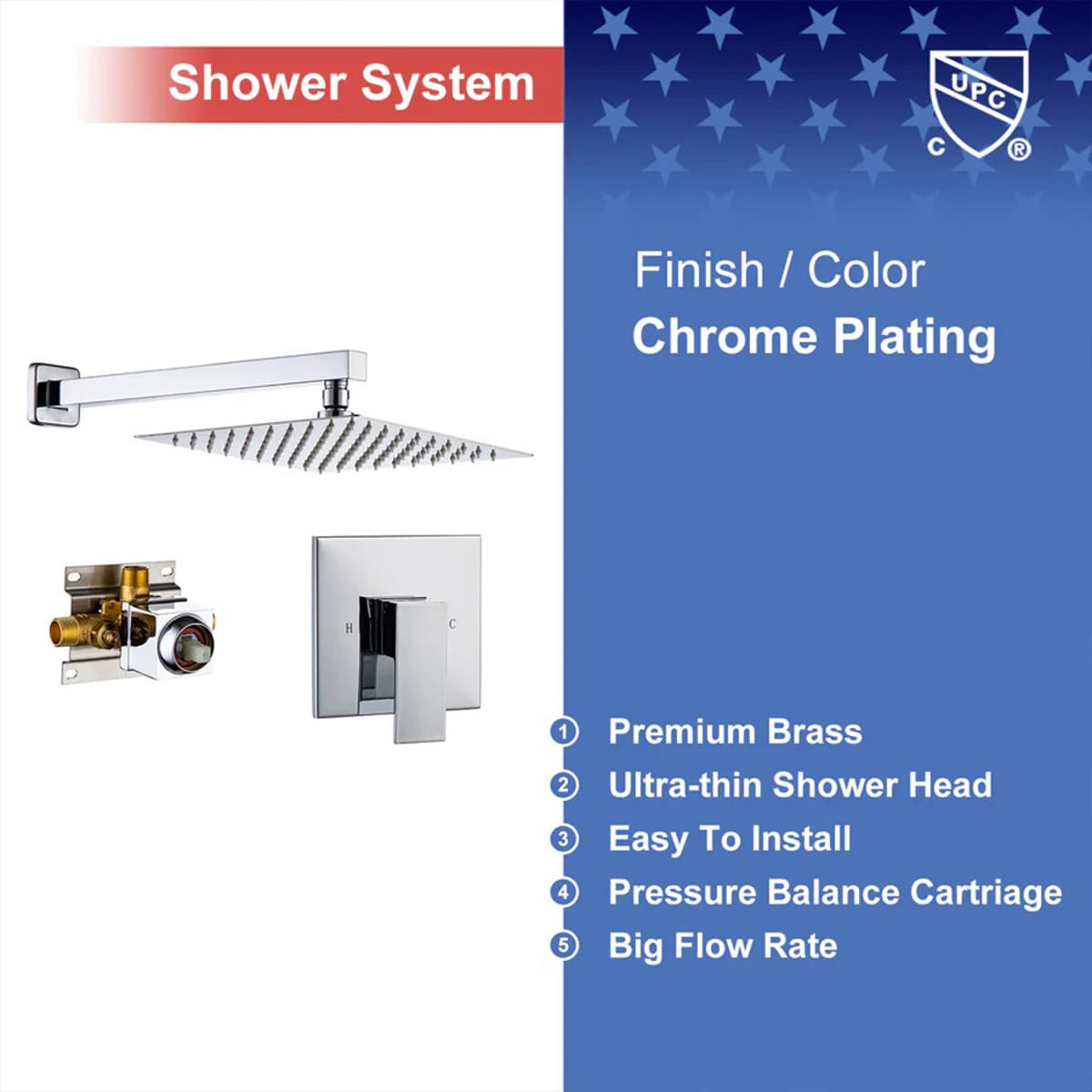 Rainlex RX93101CP-10 Tub-Shower-Faucets - View #4