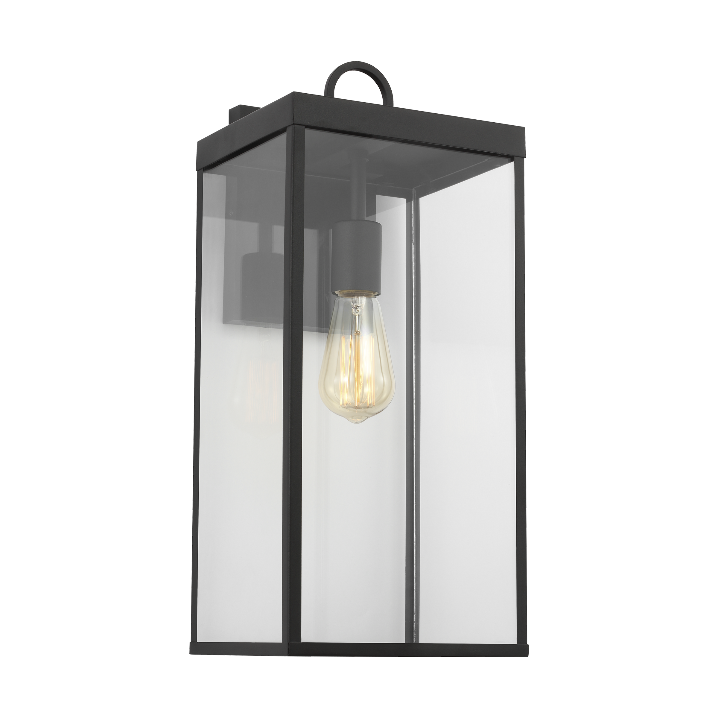 Scott Living DJO1021TXB Howell 1 -Light 18.25-in H Black Hardwired Outdoor Wall Light