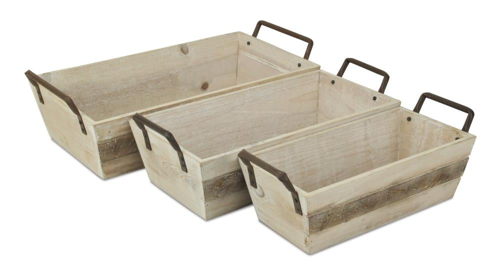 Cheung's 5406-3 Trays and Caddies 8.75-in x 15.25-in Brown Rectangle Serving Tray