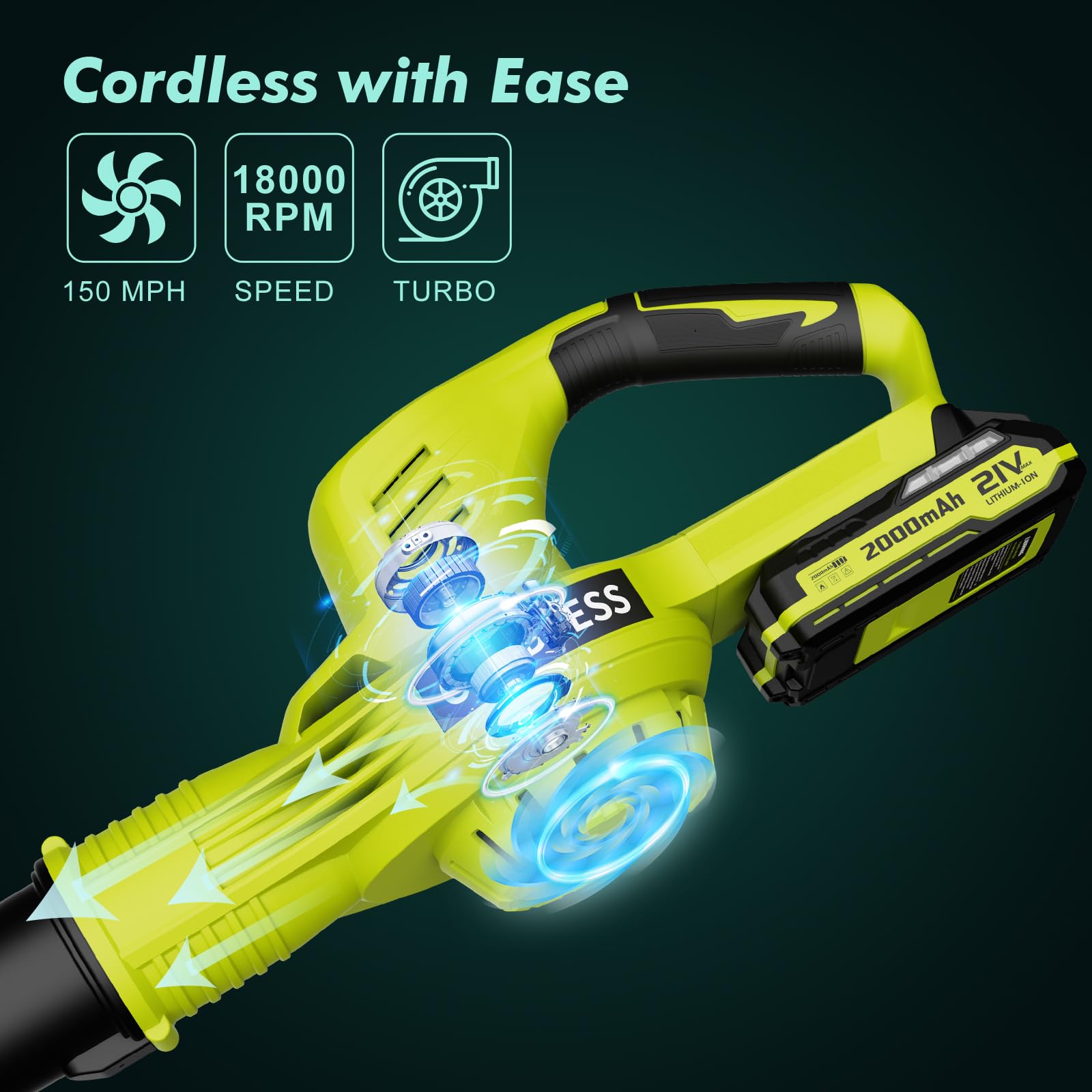 Wudkey L4-VN0T3Z Cordless-Electric-Blowers - View #2
