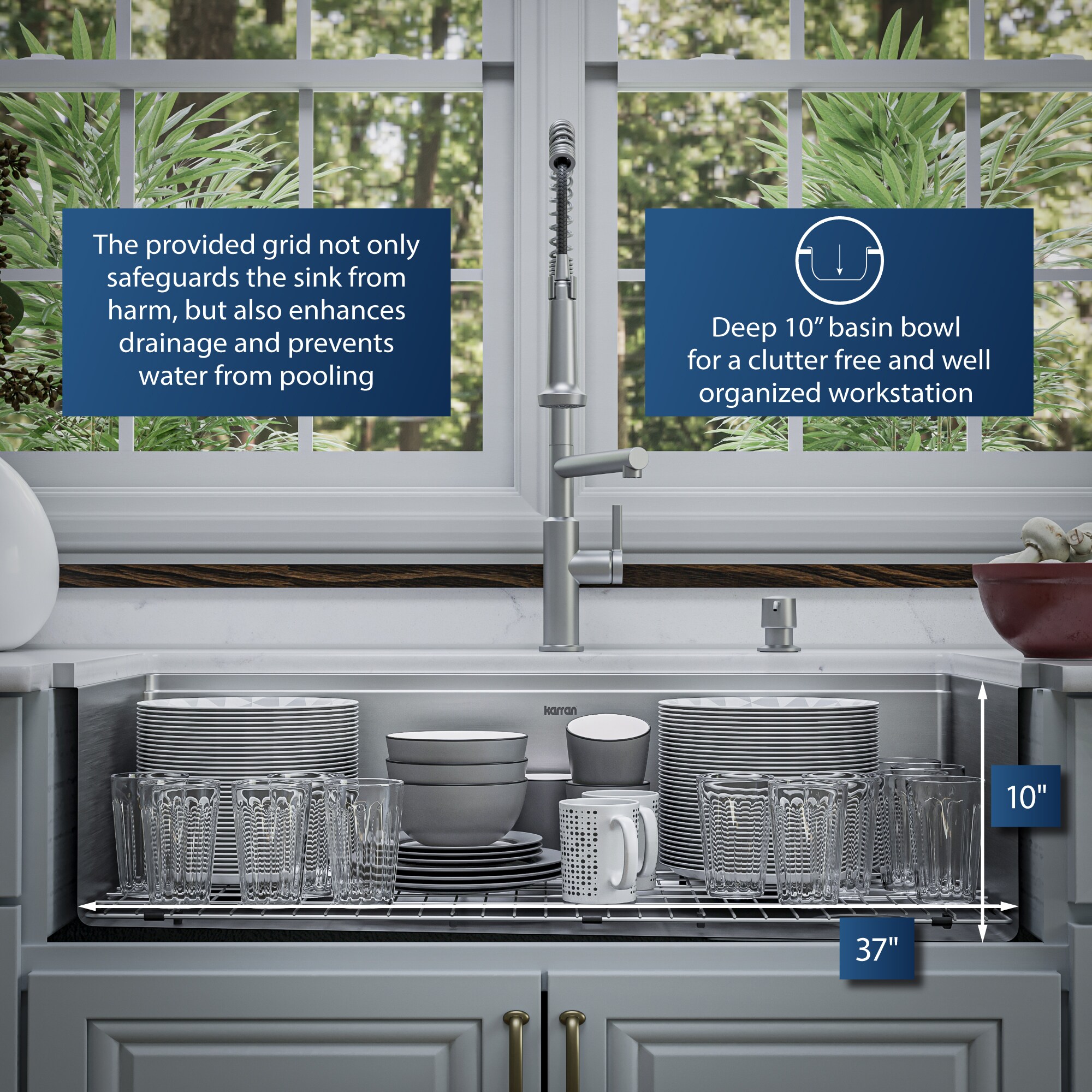 Karran WS-39-PK1 Kitchen-Sinks - View #8