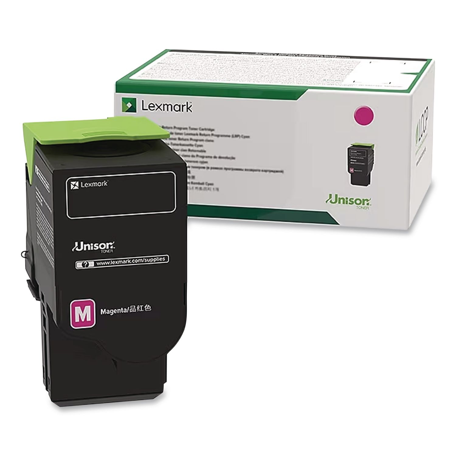 Lexmark 74C10M0 Return Program Unison Toner 3000 Page-Yield Magenta
