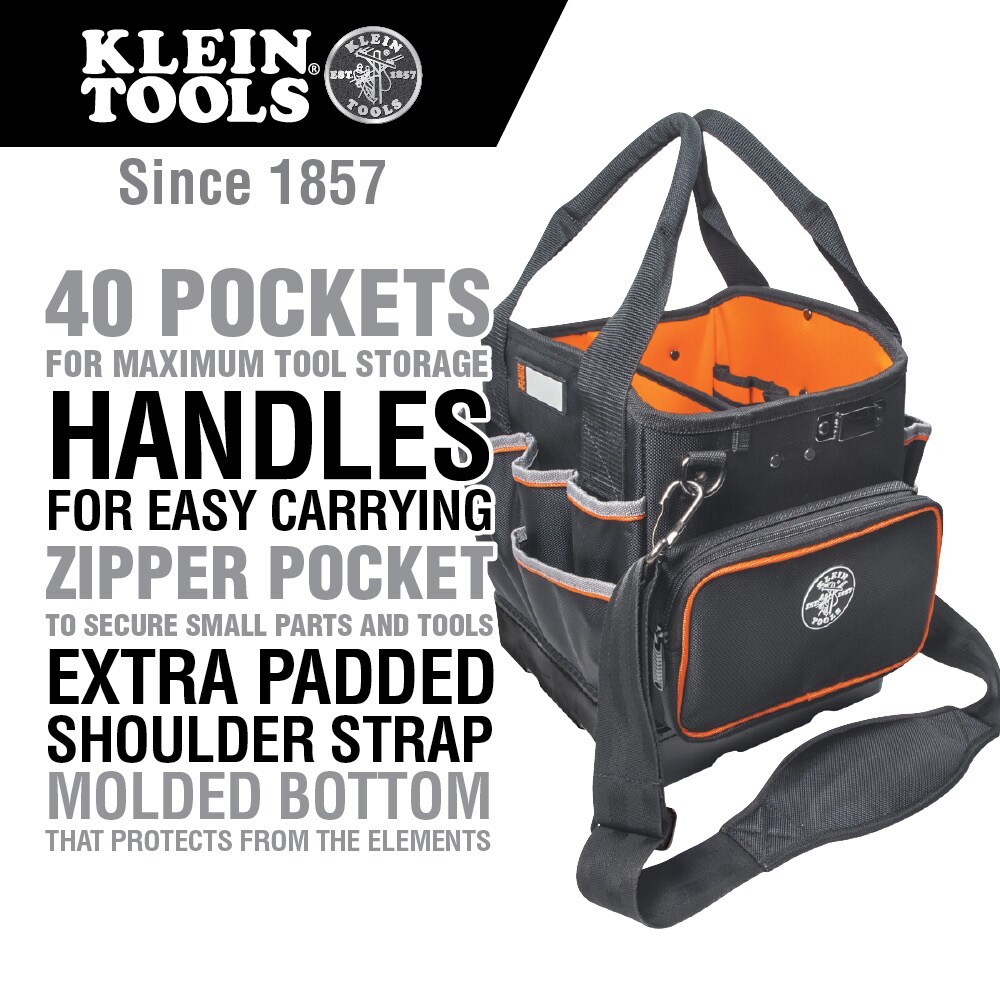 Klein Tools 15 in. Ballistic Nylon Tool Bag 5200-15 - The Home Depot