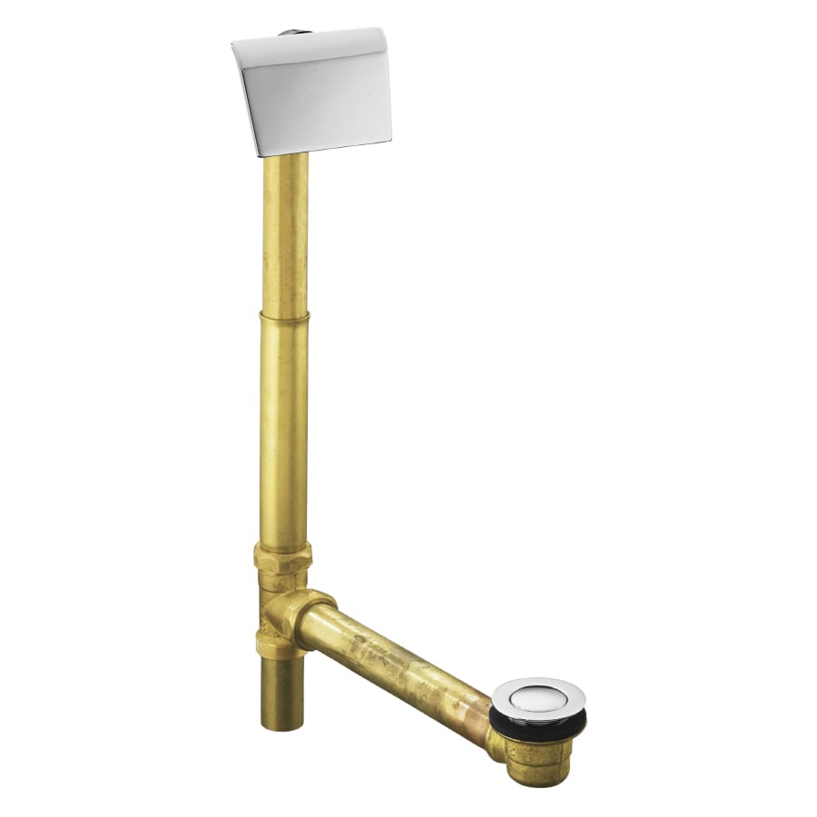 KOHLER 7147-AF-CP 1-1/2-in Polished Chrome Clearflo Polished Chrome Triplever Drain with Brass Pipe Included