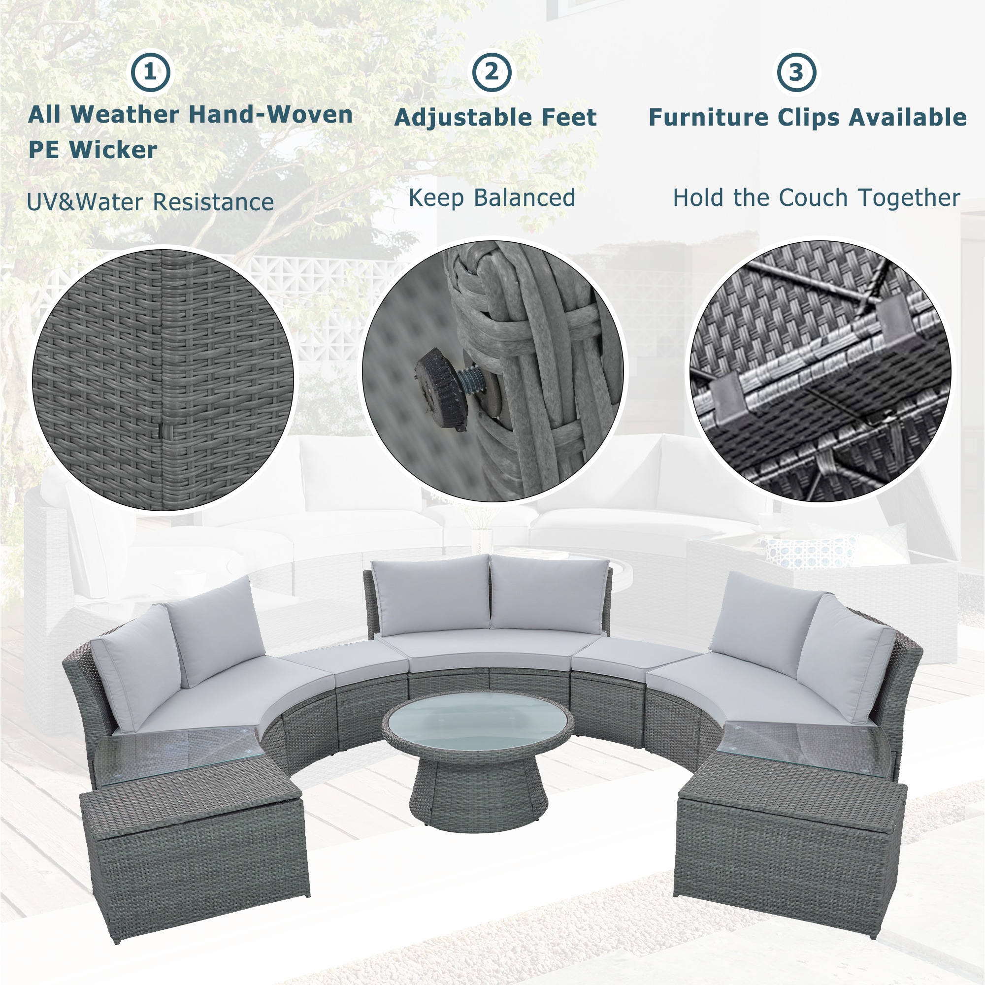 ModernLuxe L-SP100002AAE Patio-Conversation-Sets - View #4