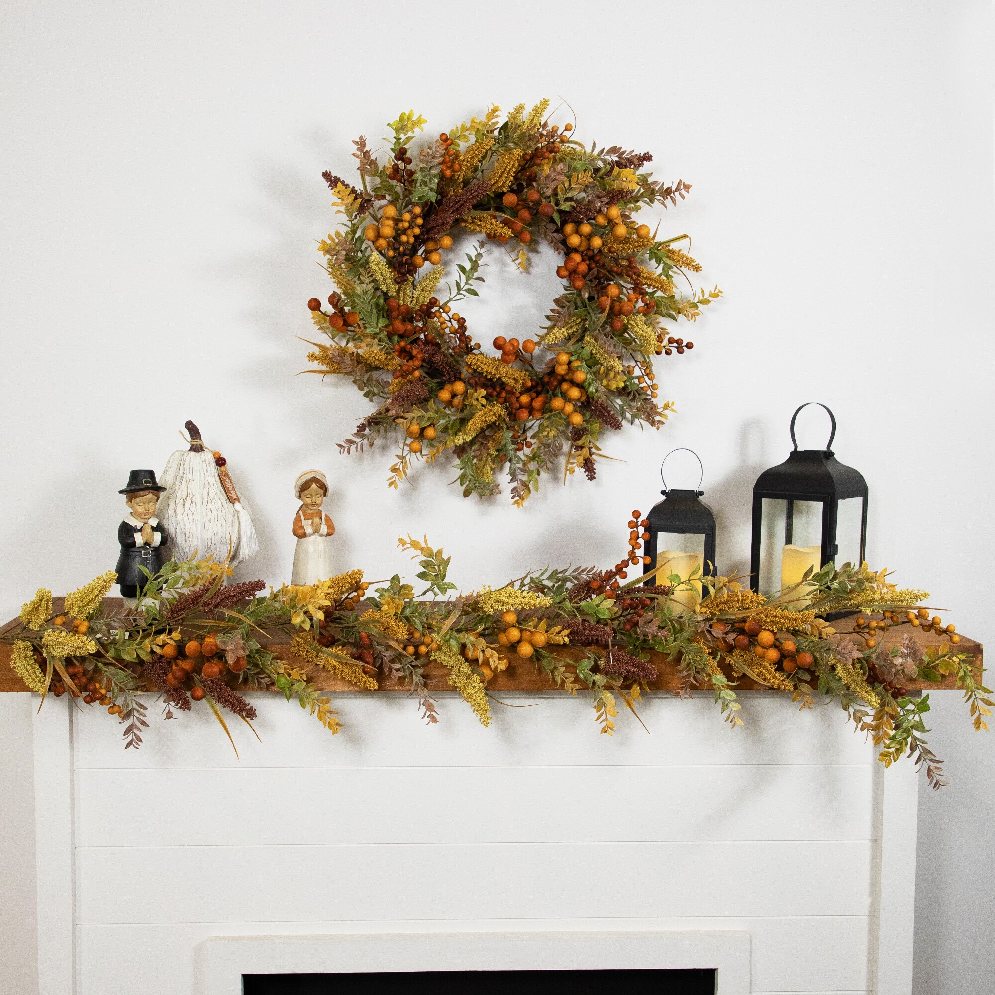 Northlight 35762377 Artificial-Thanksgiving-Wreaths - View #2