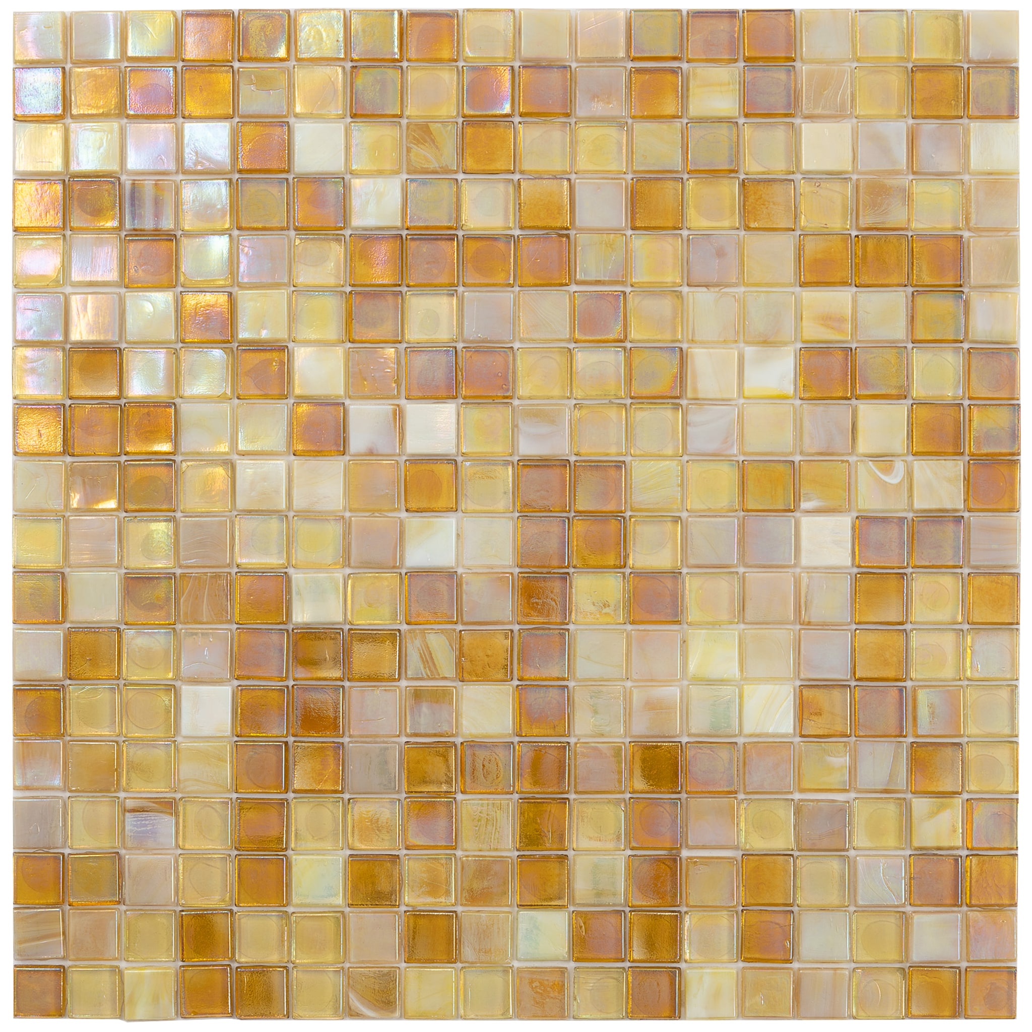 Apollo Tile Mingles White and Soft Pink 11-1/2-in x 11-1/2-in Glossy Glass Uniform Squares Floor and Wall Tile (18.69-sq. ft/ Carton)