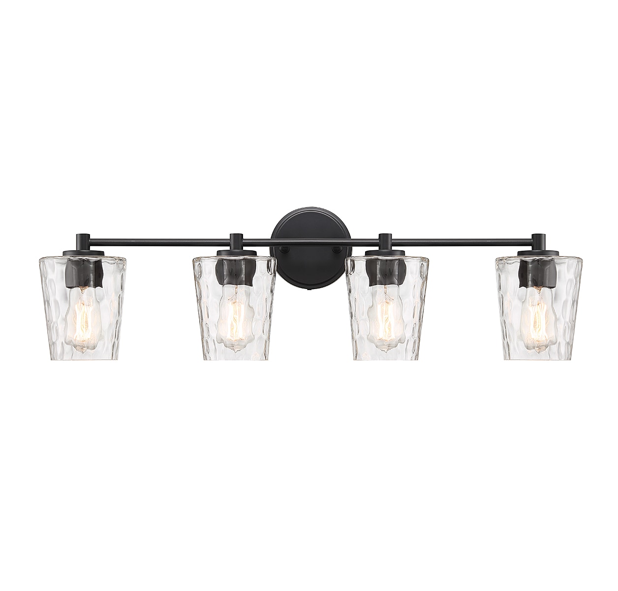Savoy House Essentials 8-5606-4-BK Ballas 31.5-in 4 -Light Matte Black Coastal Vanity light