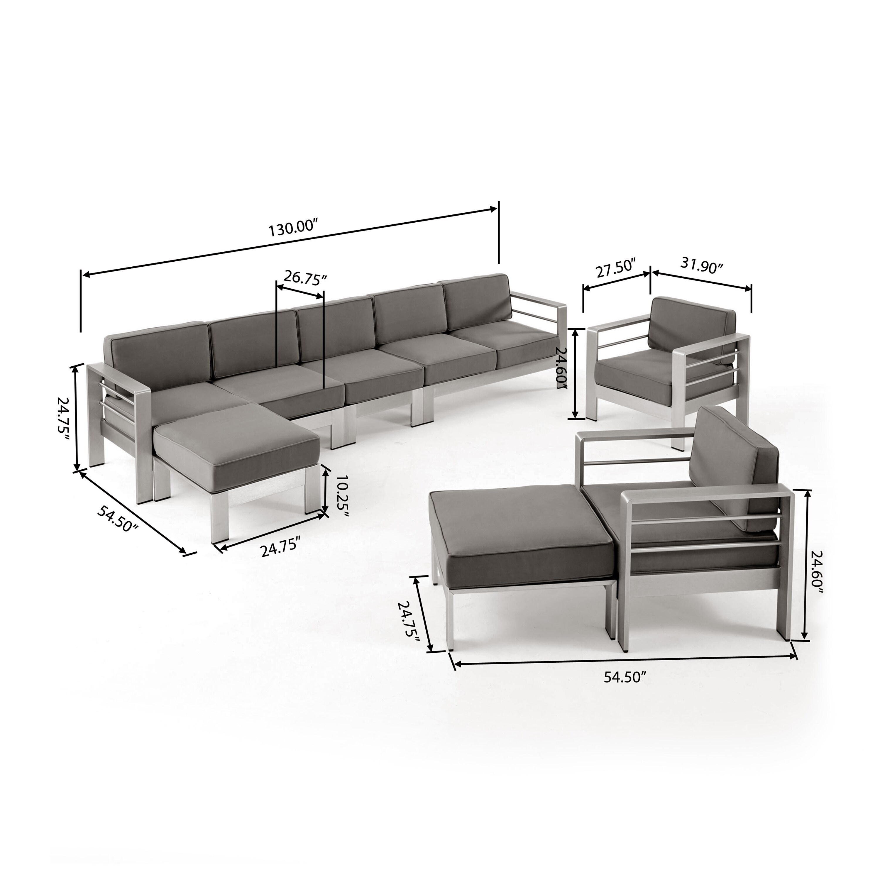 Christopher Knight Home 309866 Patio-Conversation-Sets - View #2