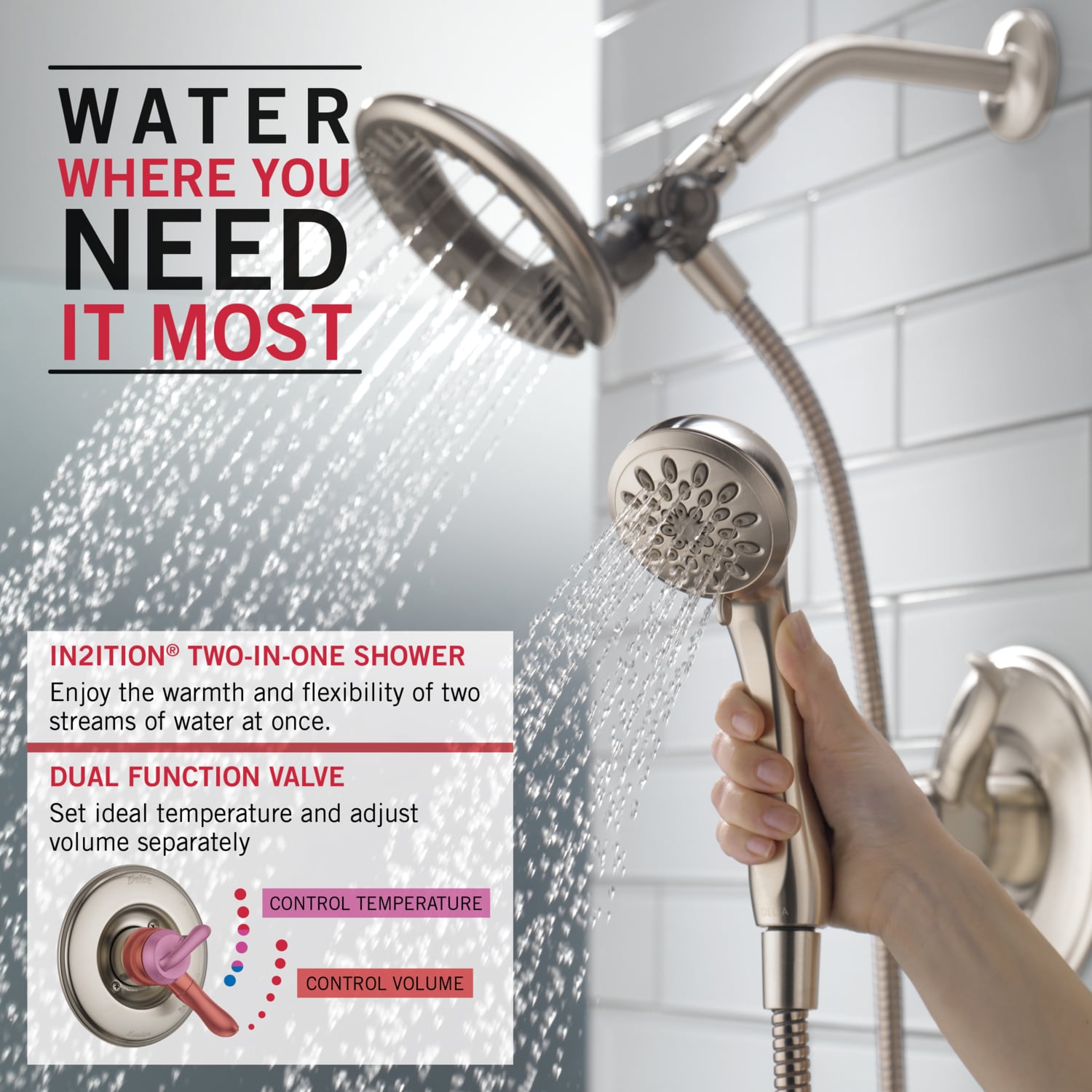Delta T17494-SS-I Tub-Shower-Faucets - View #8