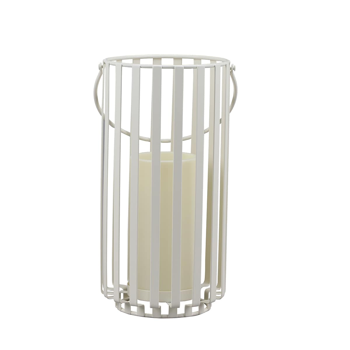 12.4-Inch LED Lighted Battery Operated Lantern Warm White Flickering Light