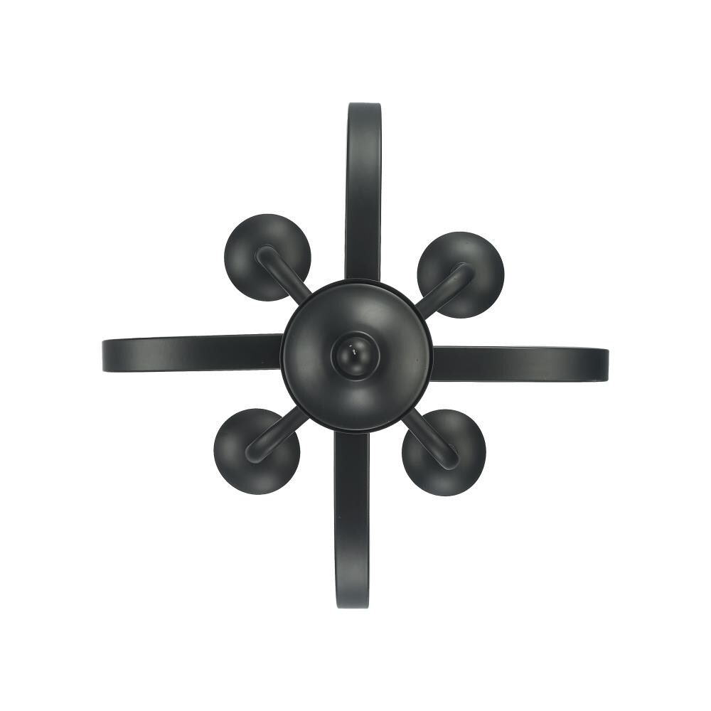 Matte Black Glass 22" LED Pendant Light