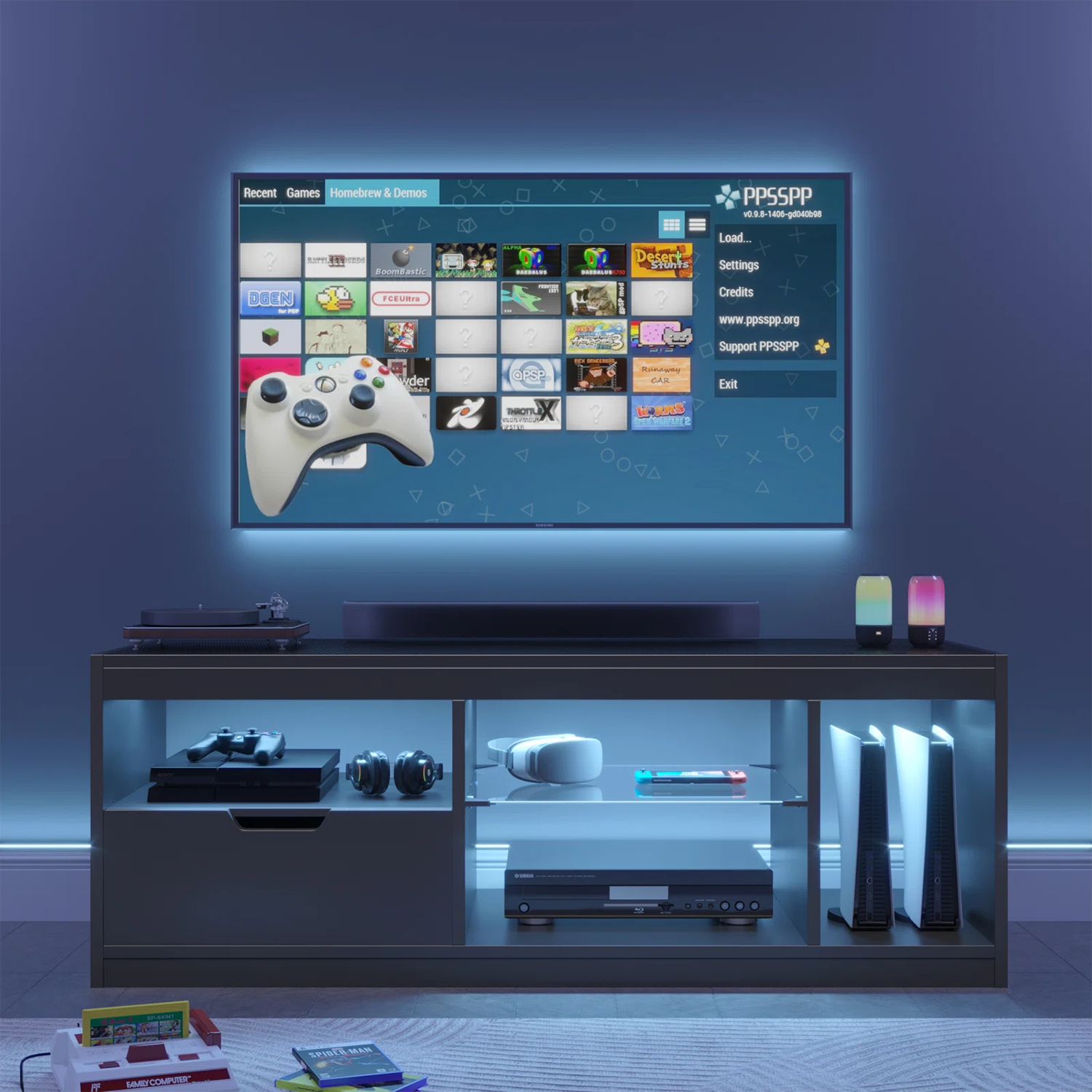 Vineego LS-TS22-0072-BK Tv-Stands - View #2