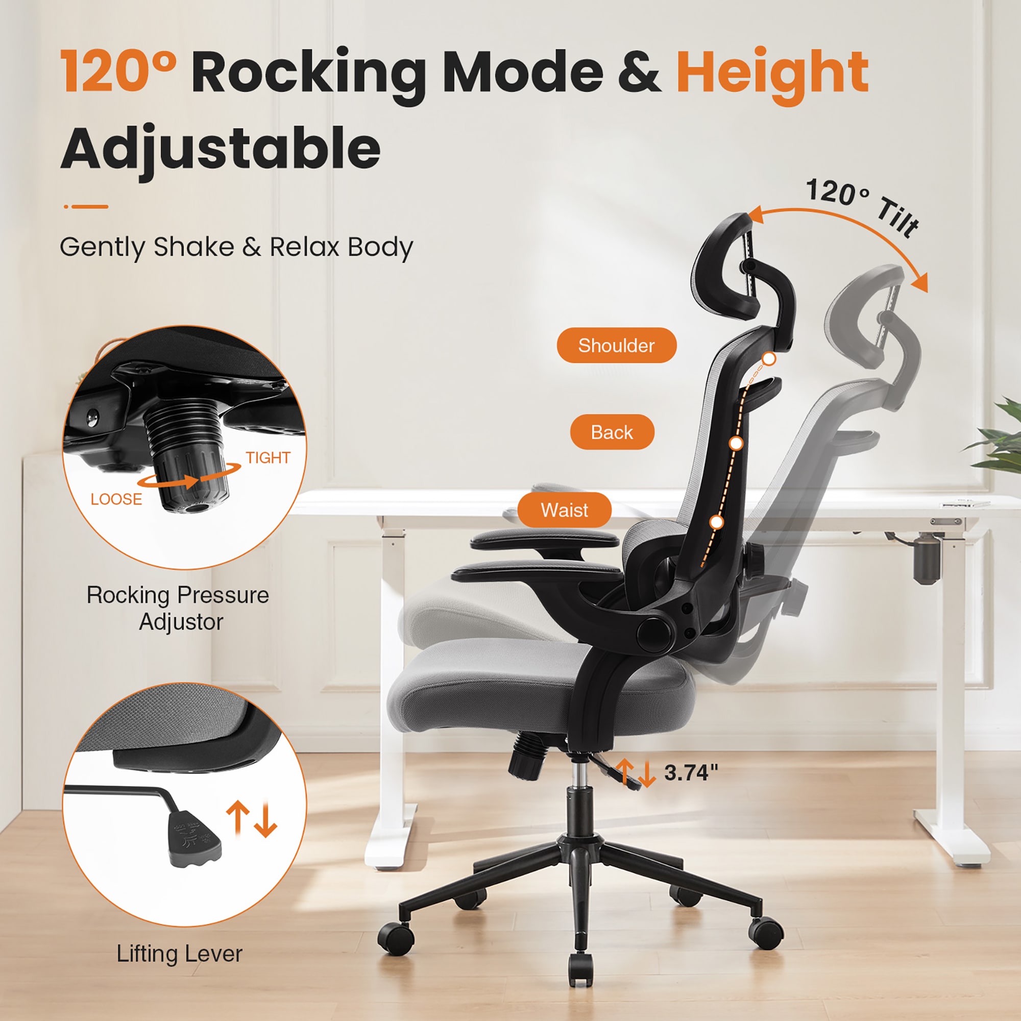 GZMR WF01-GC-V7-BKBL Office-Chairs - View #4