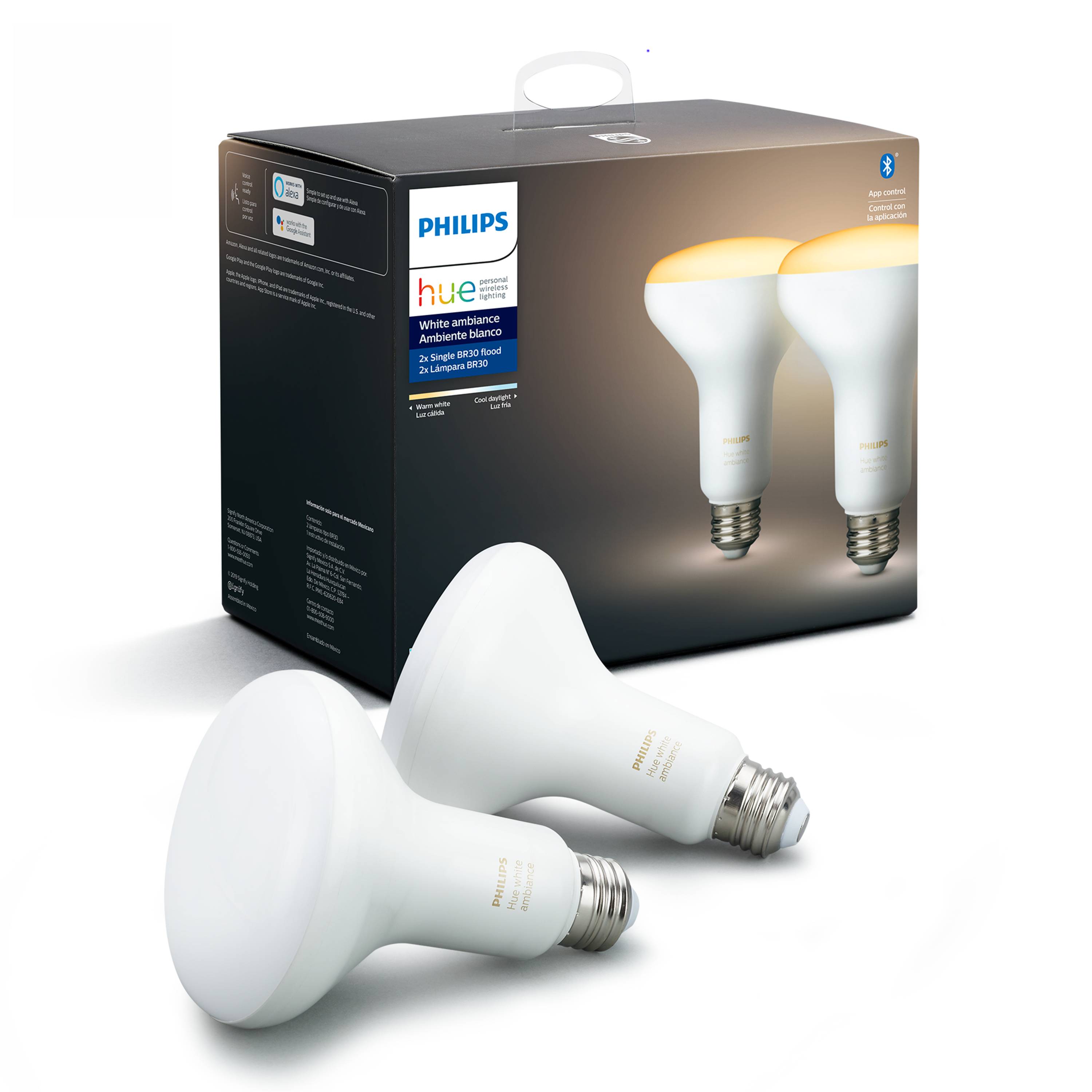 Philips Hue 65-Watt EQ BR30 Tunable White Light (2-Pack) at Lowes.com