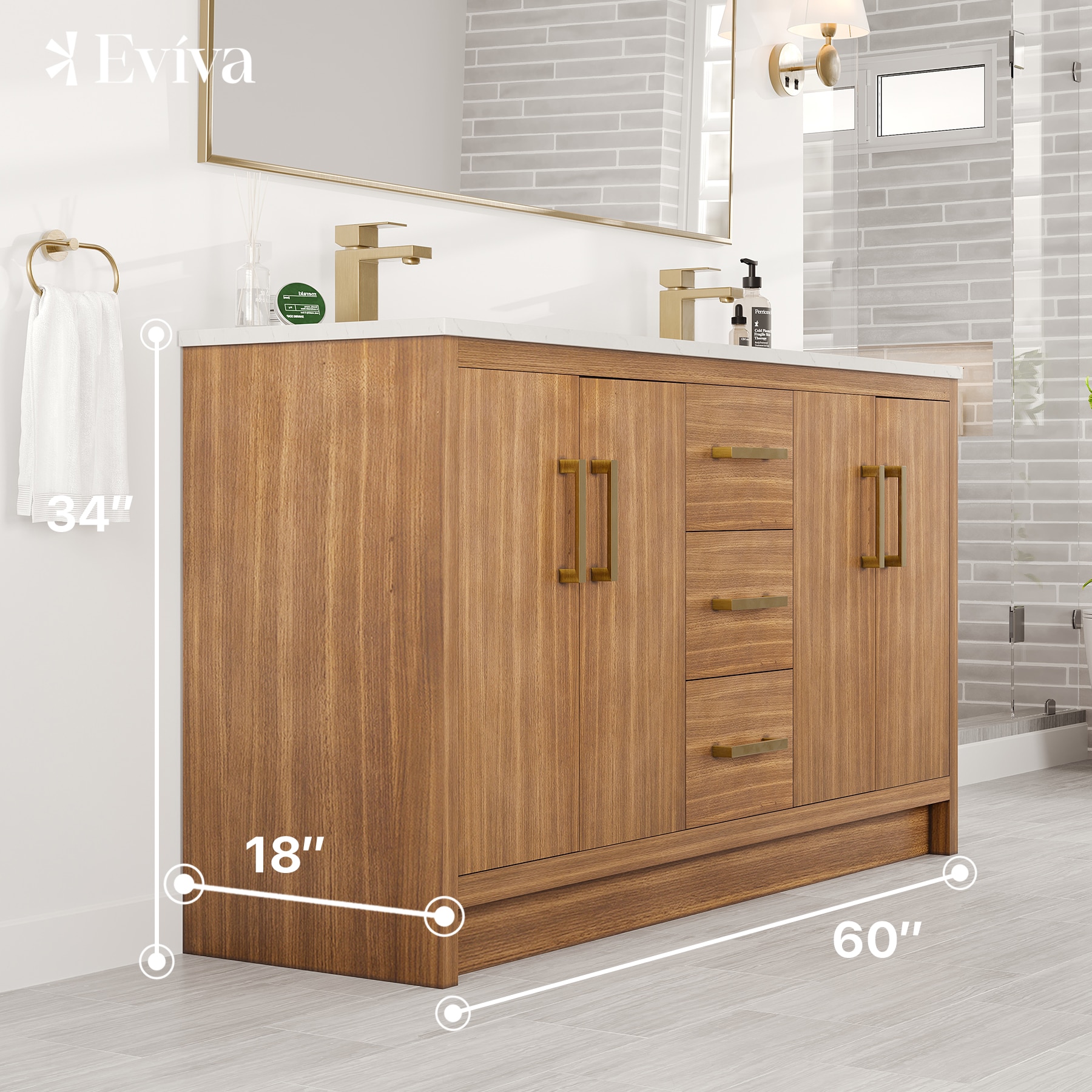 Eviva EVVN812-60X18WN Bath-Vanity-Combo - View #2