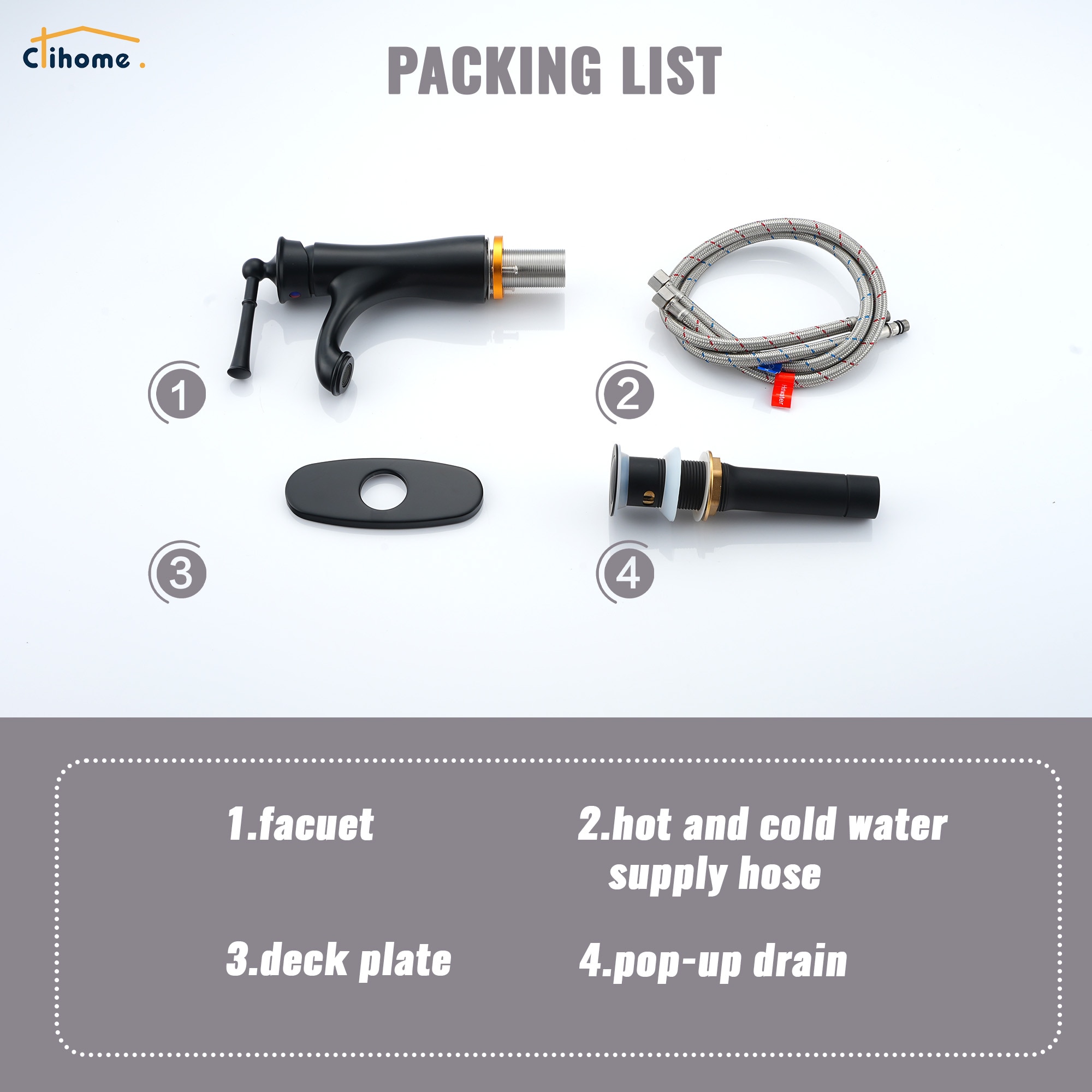 Clihome DG-KF12NS Lavatory-Faucets - View #3