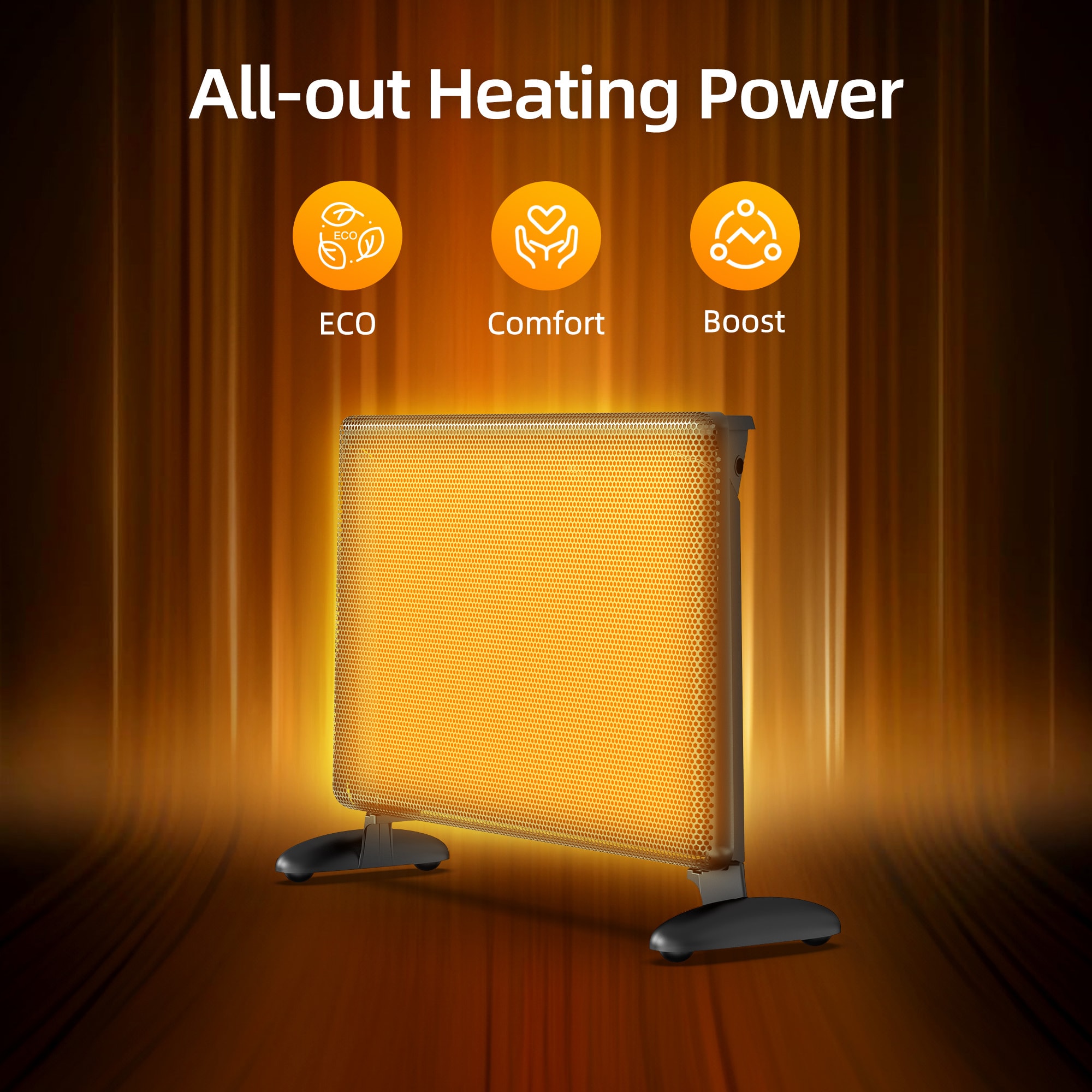 EdenDirect NCA2-4.3-BLACK Portable-Electric-Heat - View #8